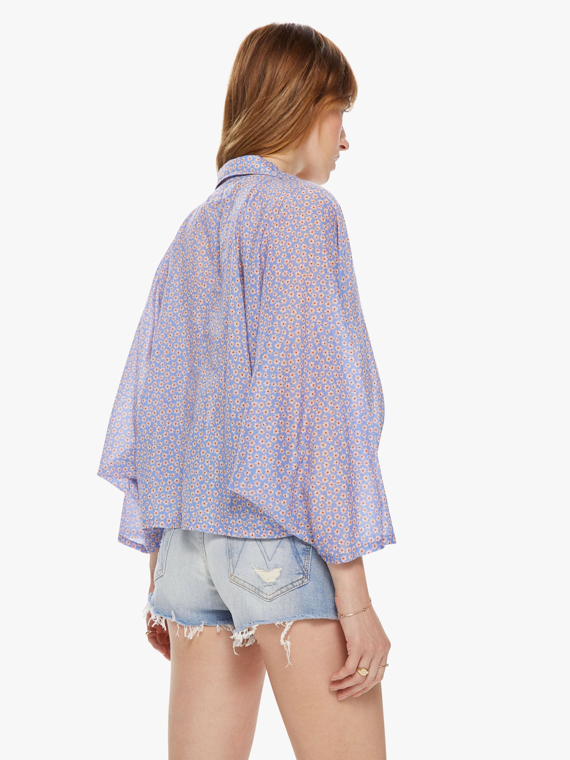 XiRENA Daphne Top - Blu Flora sold by MOTHER product image thumbnail 4