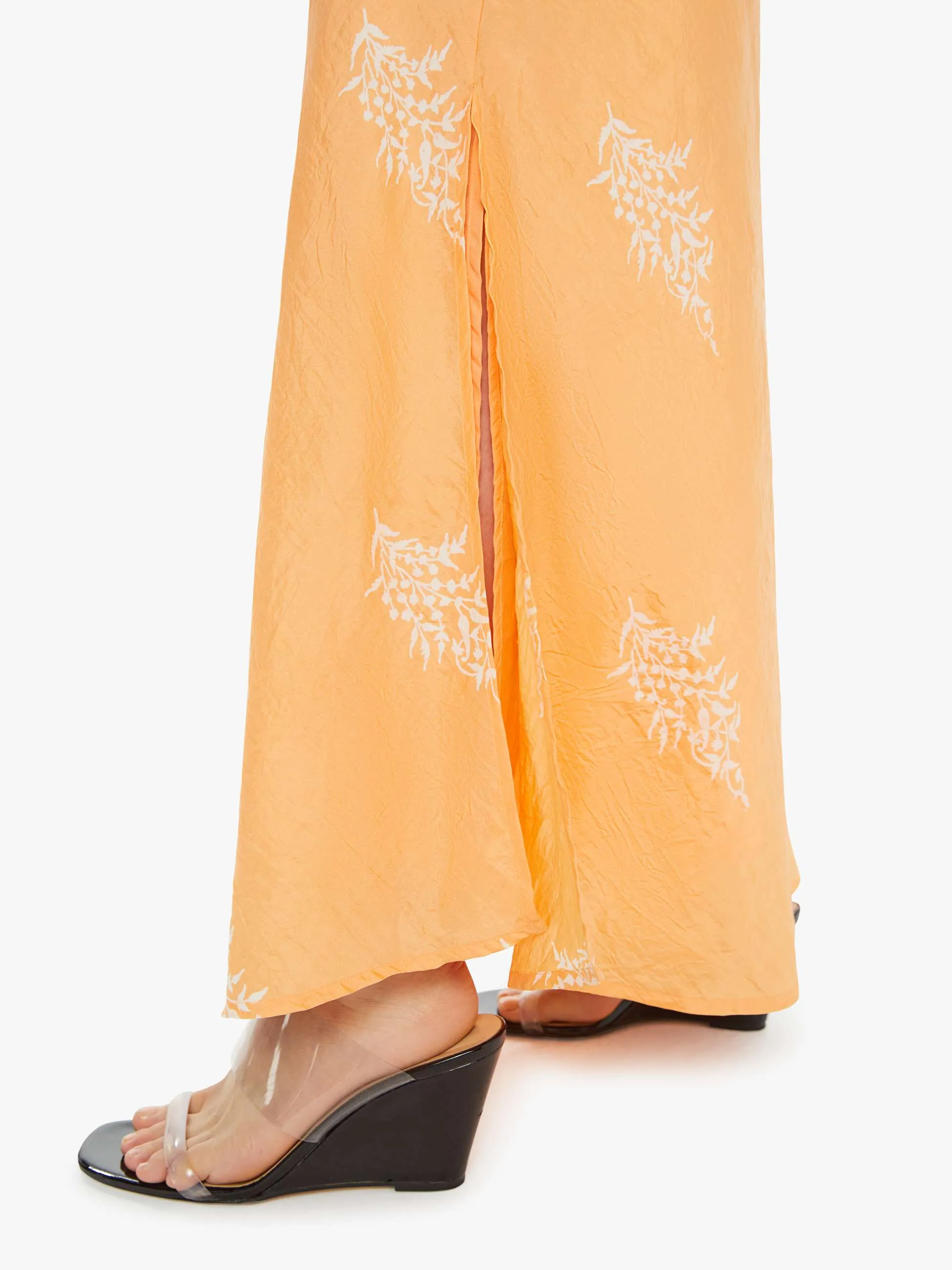 Alix Of Bohemia Lyra Silk Skirt - Hibiscus Rose sold by MOTHER product image thumbnail 5