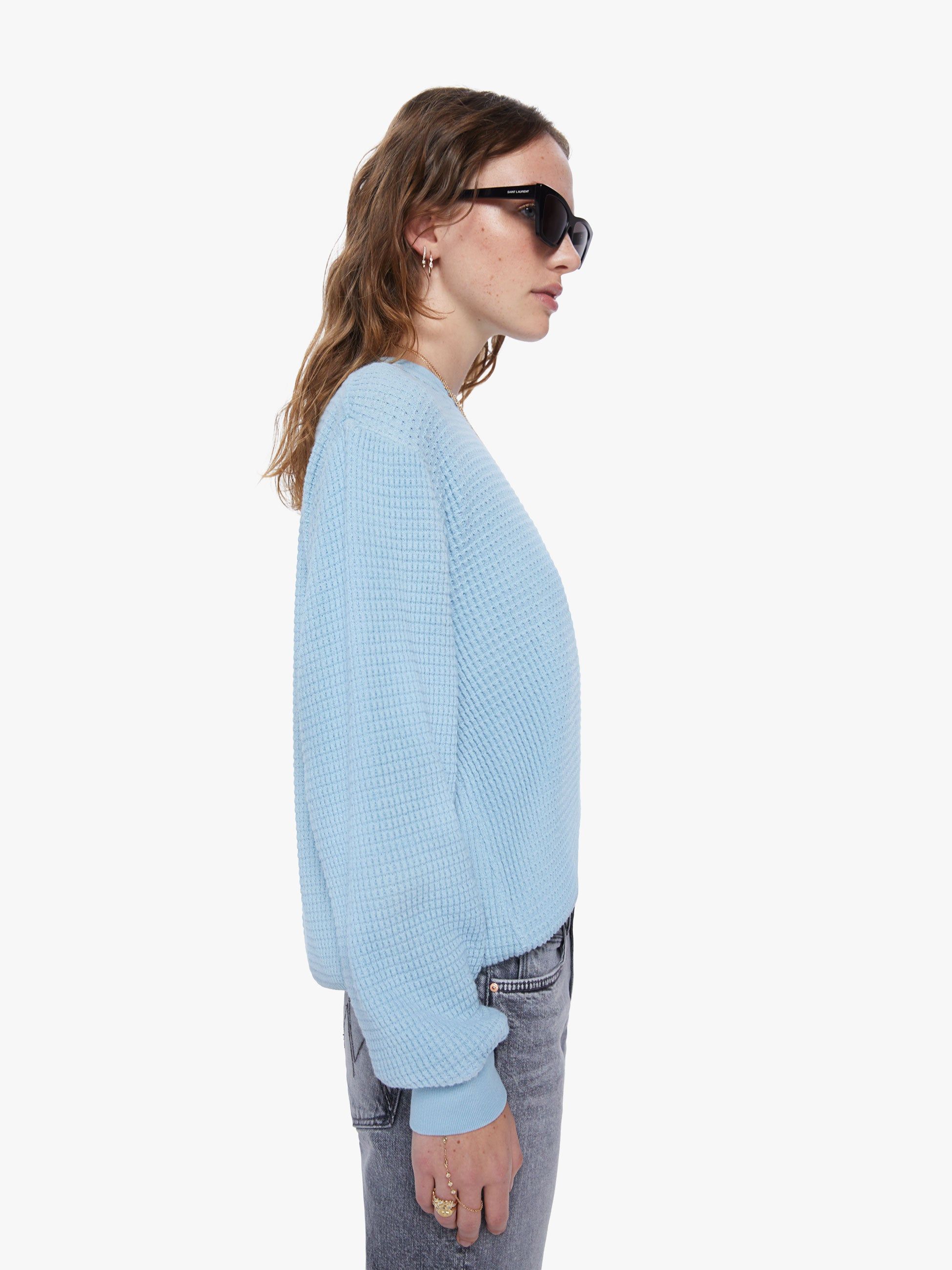 Velva Sheen Crew Set-In Sweatshirt - Frost Blue sold by MOTHER product image thumbnail 2