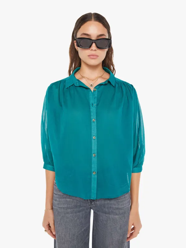 The Breeze Top - Teal Green sold by MOTHER