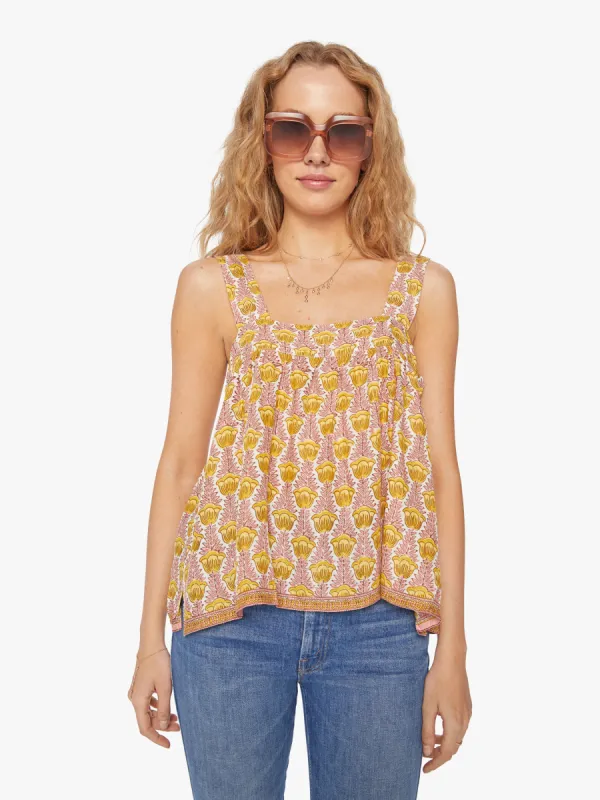 Natalie Martin Jasmine Top - Tulip Bahamas Pink sold by MOTHER