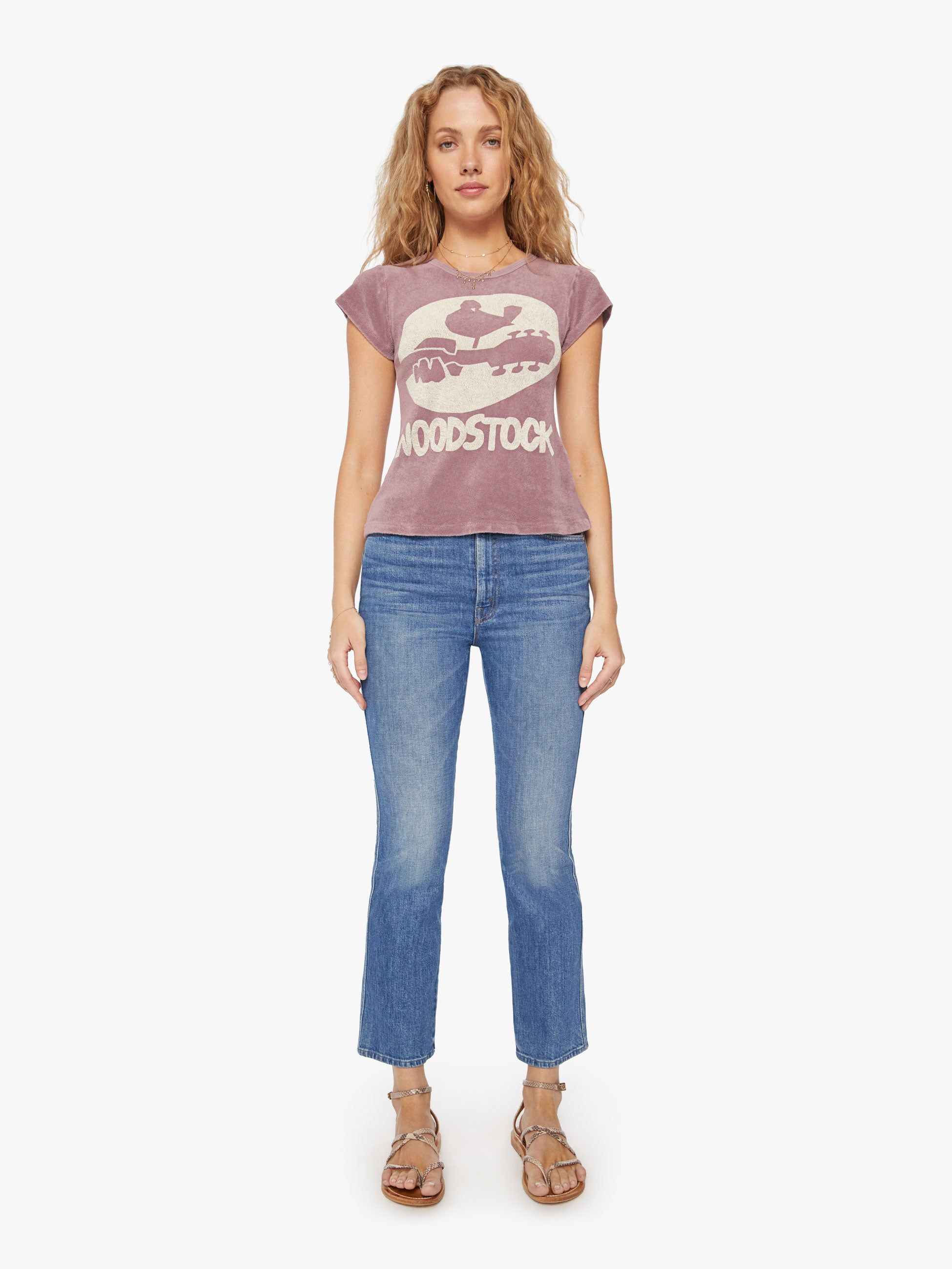 MadeWorn Woodstock Terry Shrunken Tee - Purple Haze sold by MOTHER product image thumbnail 4
