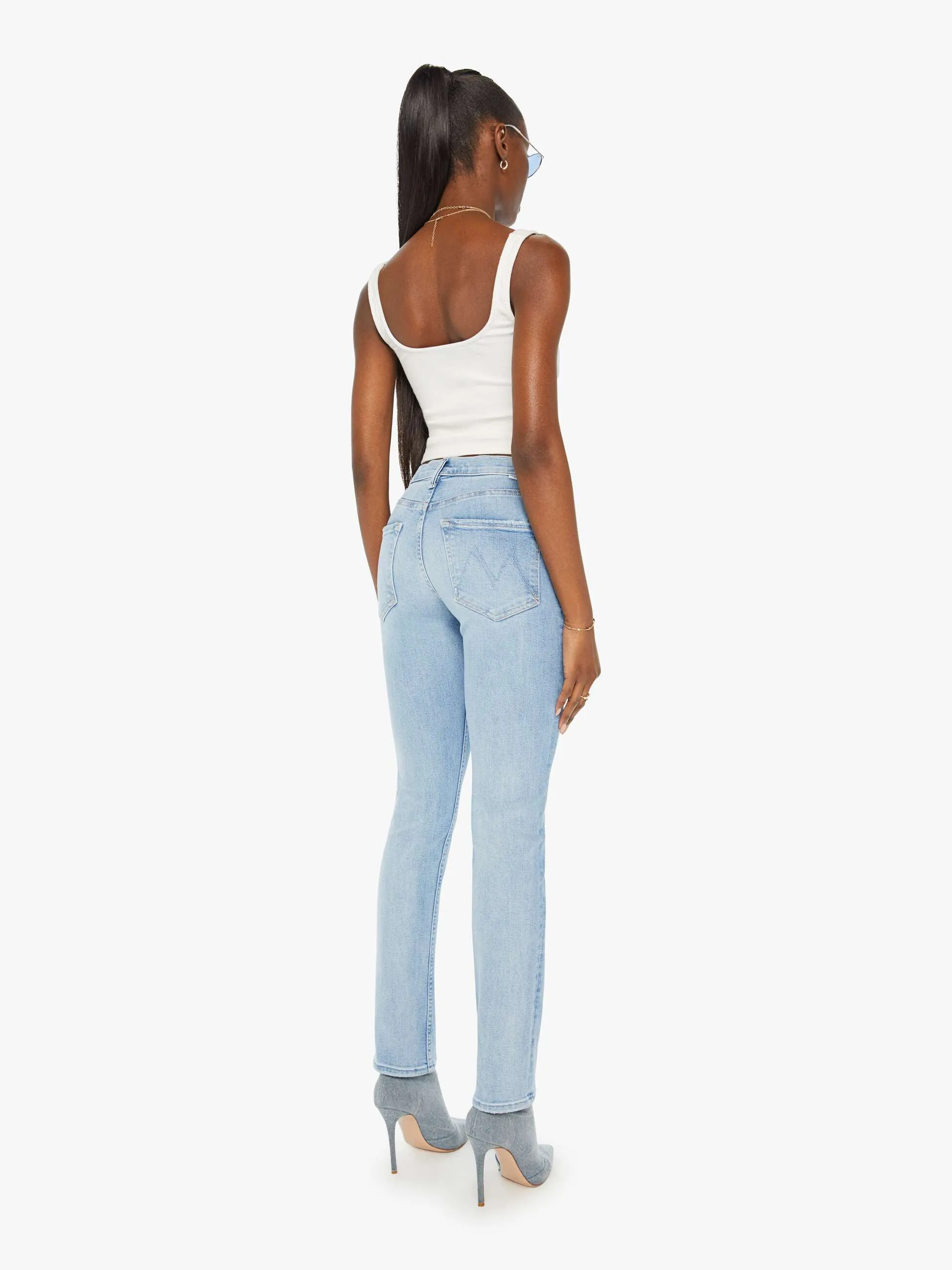 The Mid Rise Rider Skimp - One Last Trip sold by MOTHER product image thumbnail 4