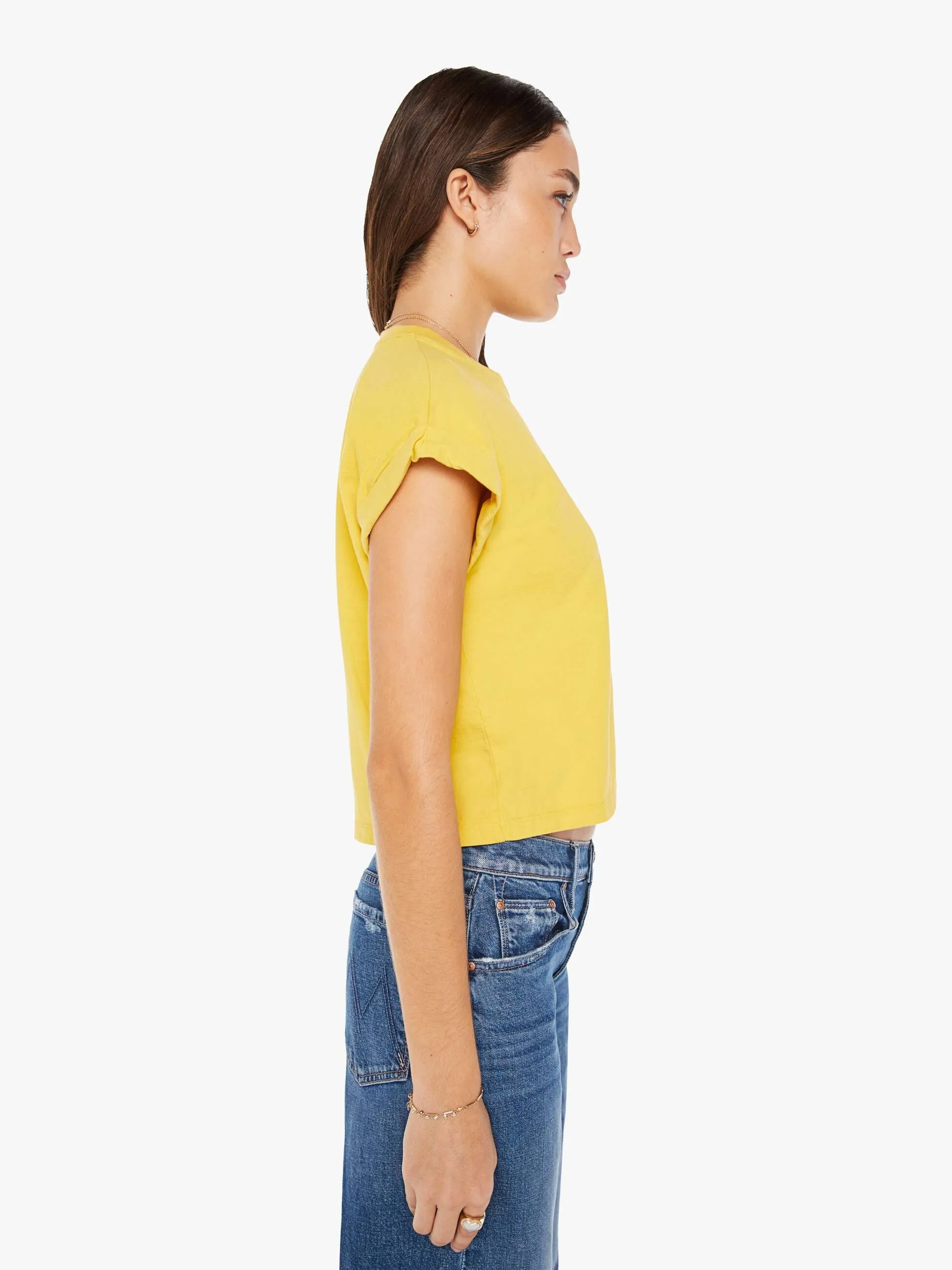 The Keep On Rolling Pocket Tee - Super Lemon sold by MOTHER product image thumbnail 3