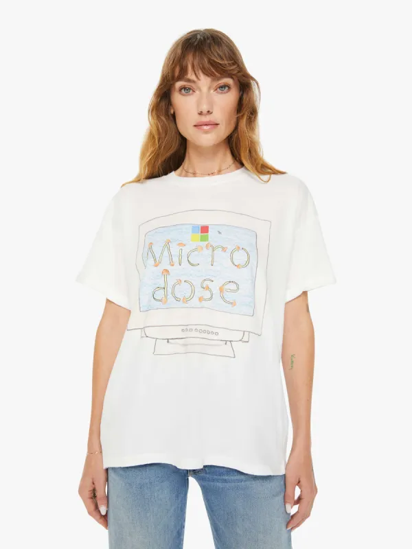 Unfortunate Portrait Microdose Boyfriend Tee - White made by MOTHER