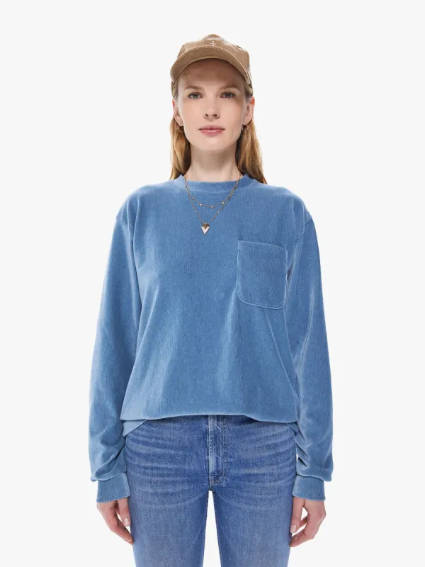 La Paz Duarte L/S Ribbed Tee - Captain's Blue made by MOTHER