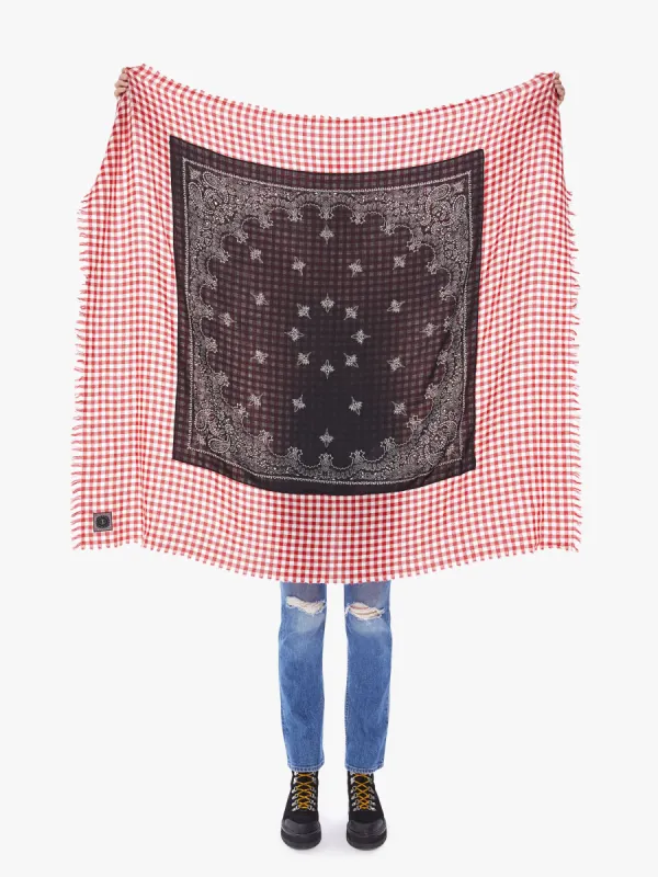 Destin Labraband Quadra Scarf - Red sold by MOTHER