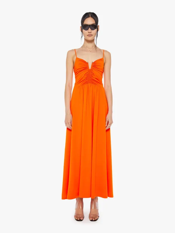 Maria Cher Francine Midi Dress - Orange sold by MOTHER