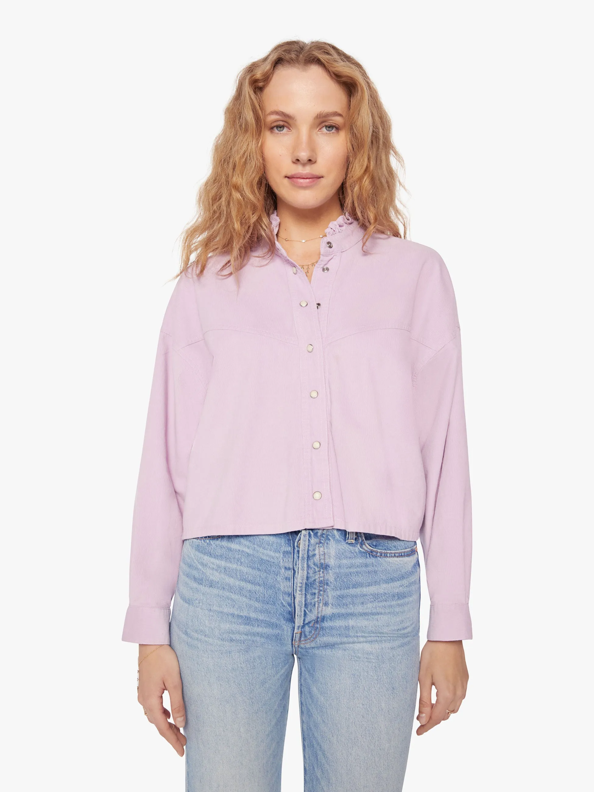 XiRENA Hayes Shirt - Soft Lilac sold by MOTHER product image thumbnail 2