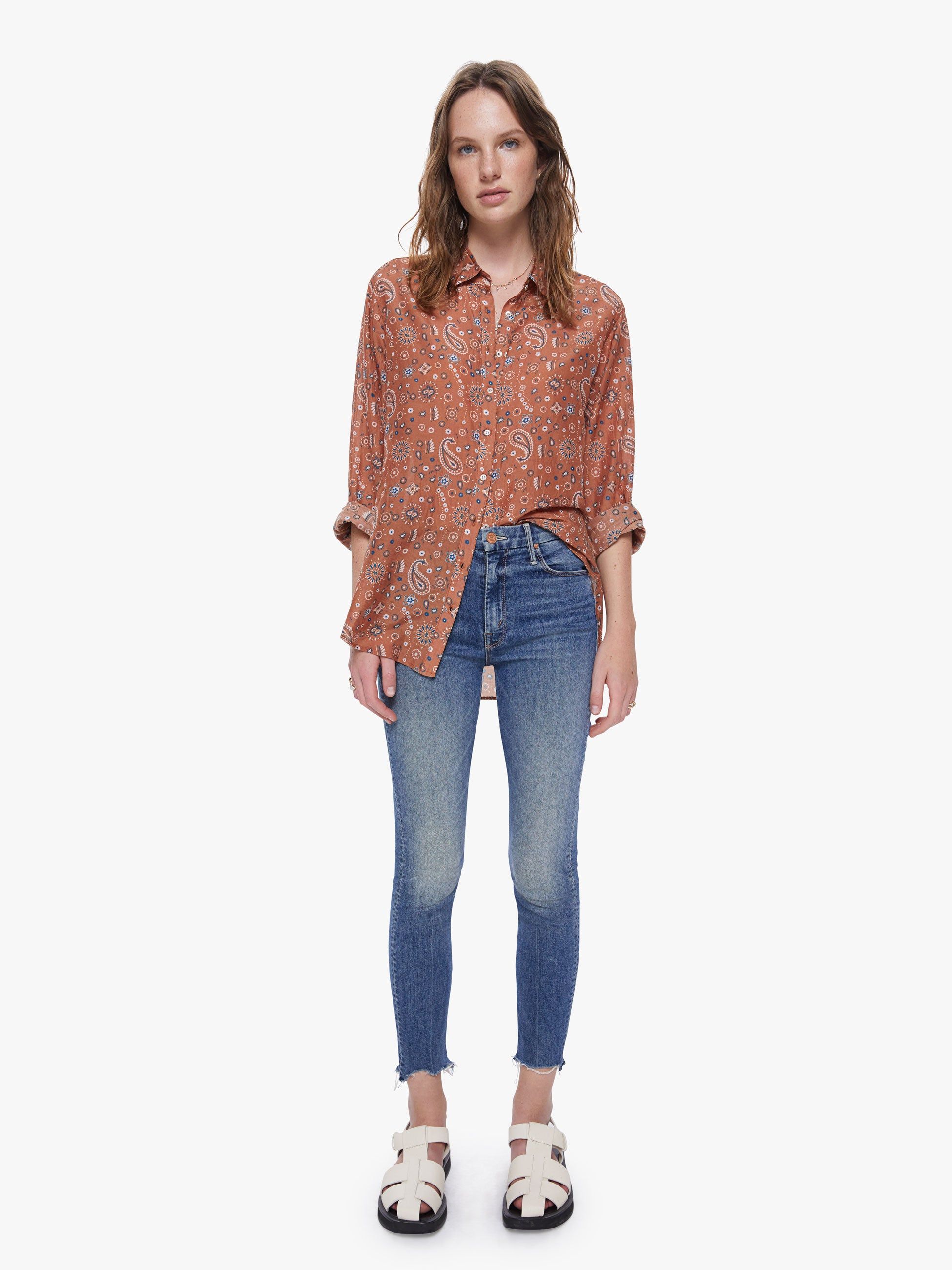 XiRENA Beau Shirt - Spice Bandana sold by MOTHER product image thumbnail 5