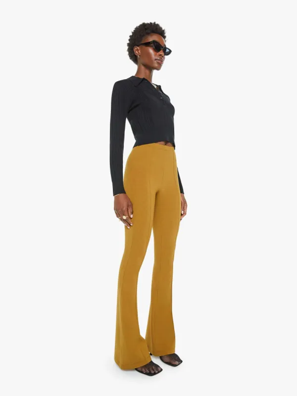 SABLYN Bailey High Rise Pintuck Flare Pant - Matte Gold sold by MOTHER