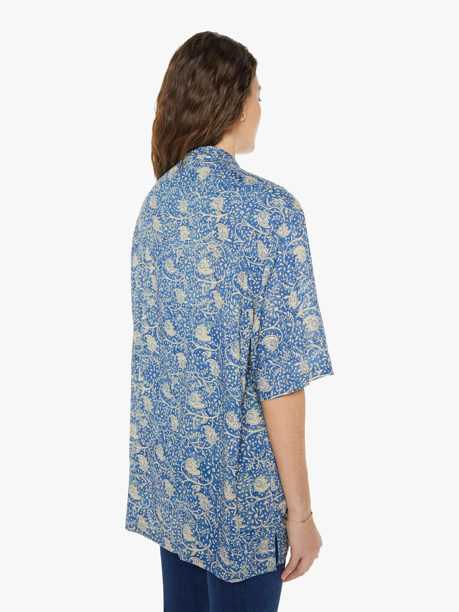 Natalie Martin Kevin Shirt - Water Lily Blue sold by MOTHER product image thumbnail 4