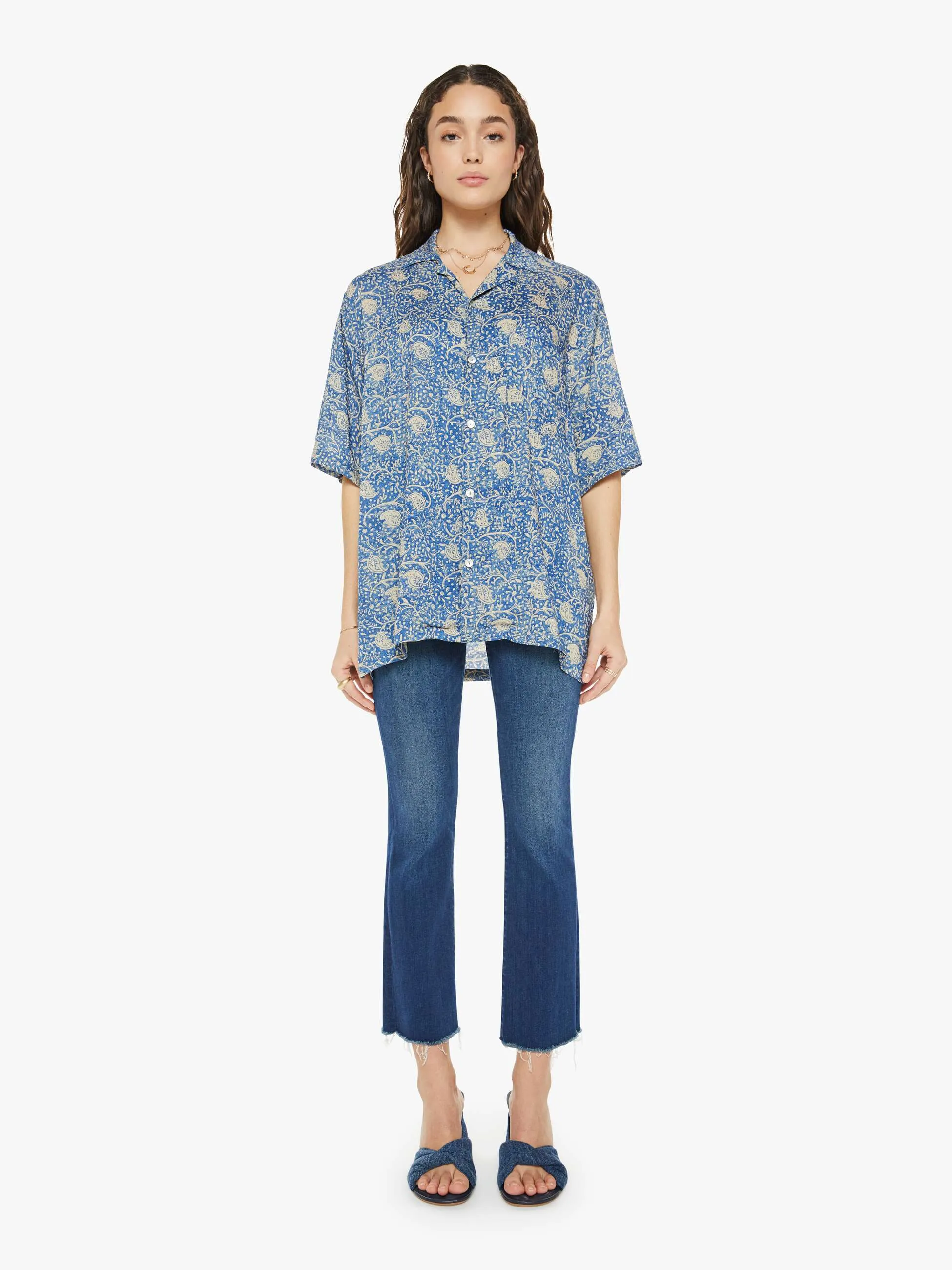 Natalie Martin Kevin Shirt - Water Lily Blue sold by MOTHER product image thumbnail 5