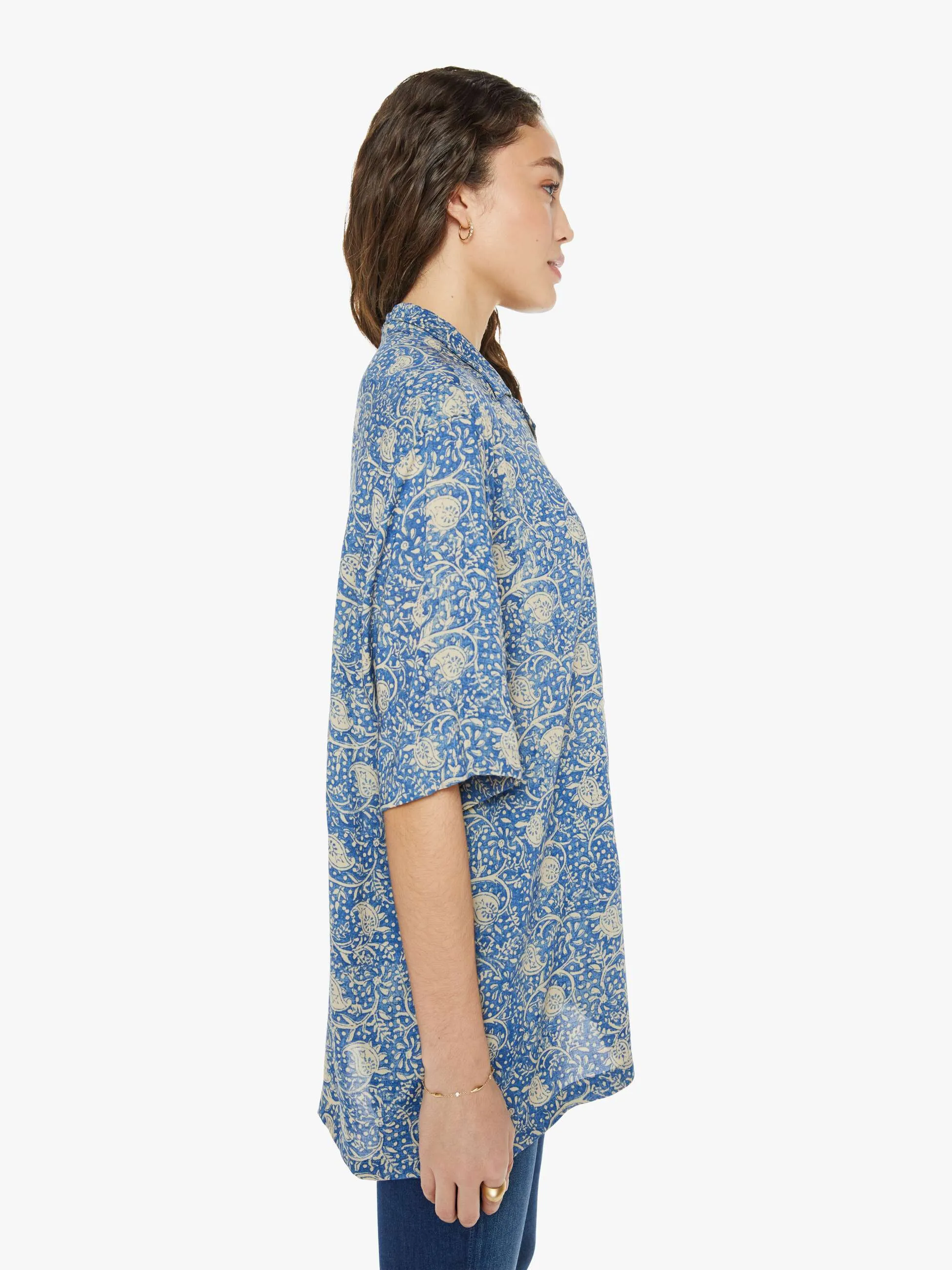 Natalie Martin Kevin Shirt - Water Lily Blue sold by MOTHER product image thumbnail 3