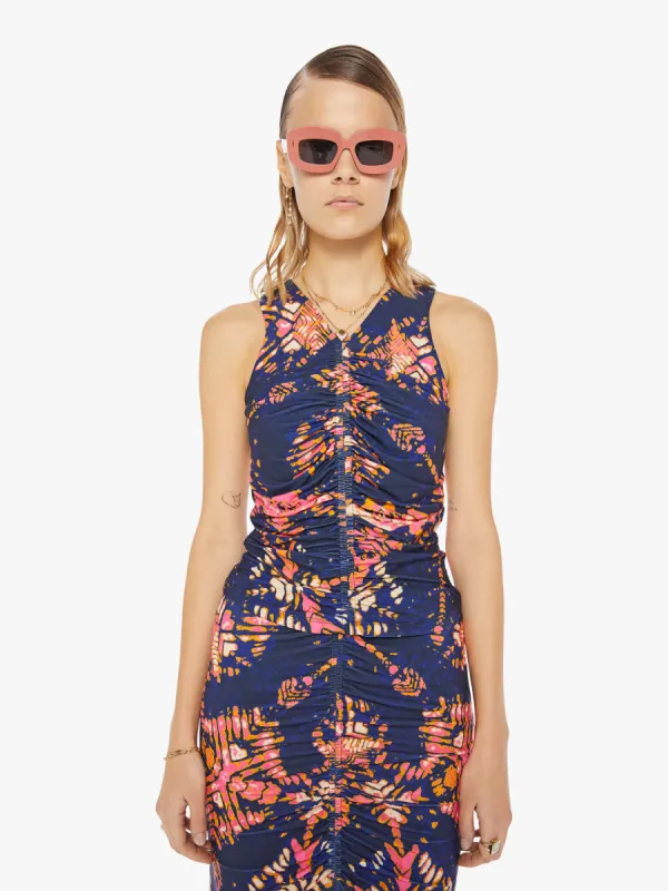 Maria Cher Mich Top - Navy Shibori sold by MOTHER