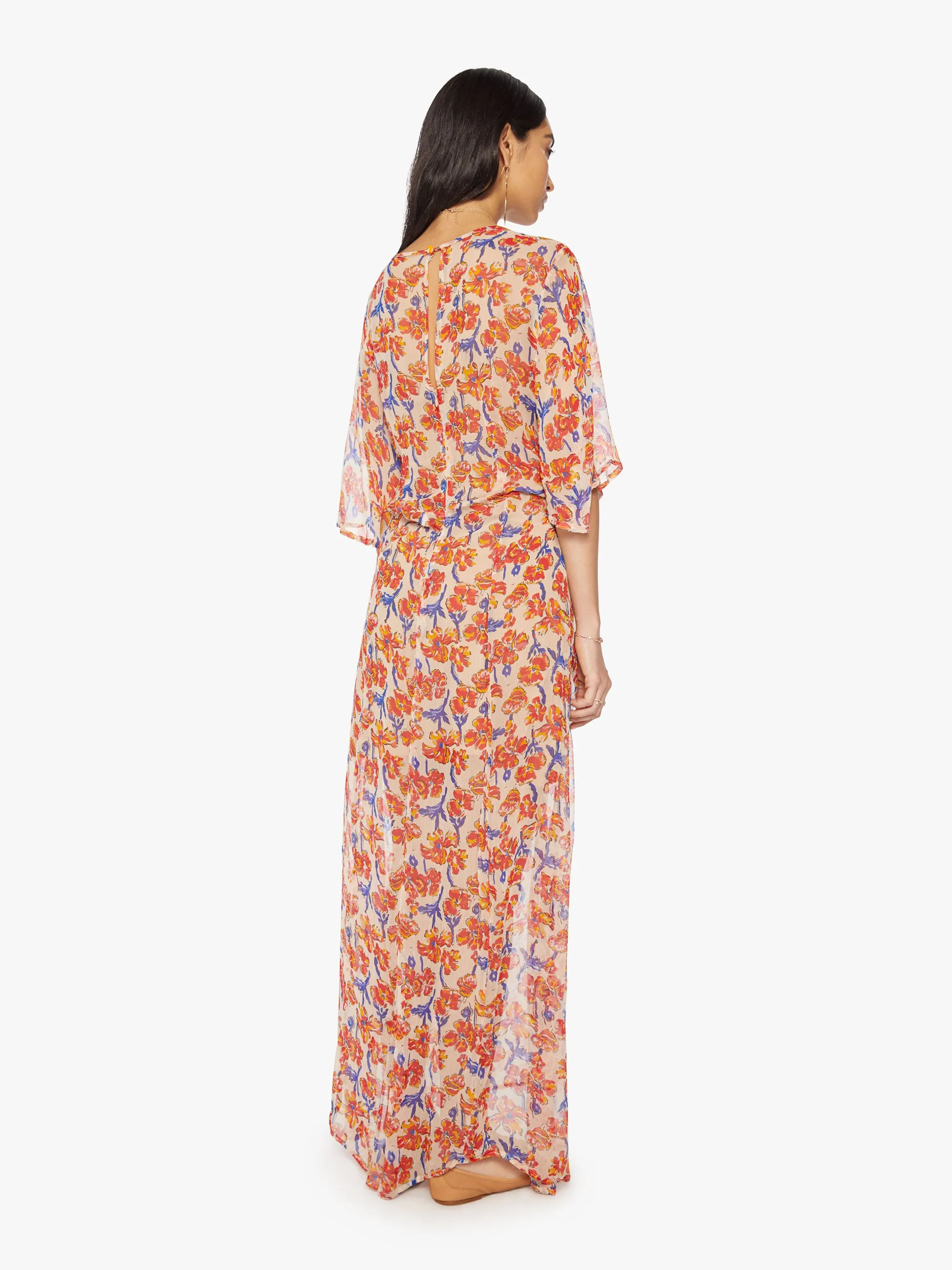 Natalie Martin Lily Dress - Water Color Clementine sold by MOTHER product image thumbnail 4