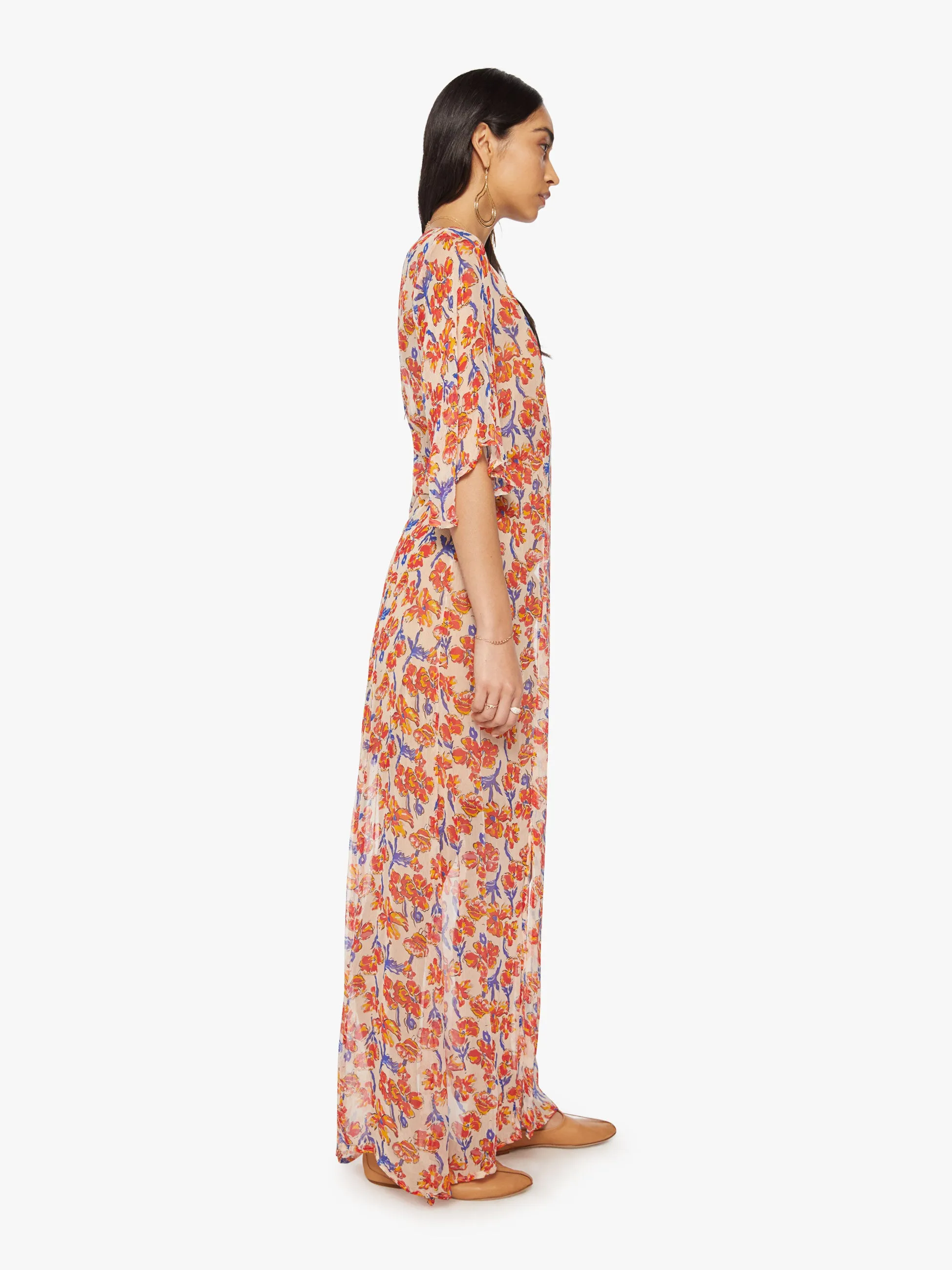 Natalie Martin Lily Dress - Water Color Clementine sold by MOTHER product image thumbnail 3