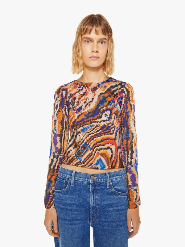 Maria Cher Catia Top - Tobacco Confetti sold by MOTHER