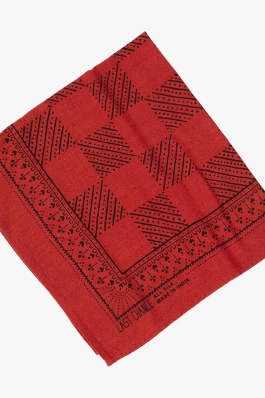 Last Chance Textiles Natural Dye Silk Bandana - Madder Red sold by MOTHER