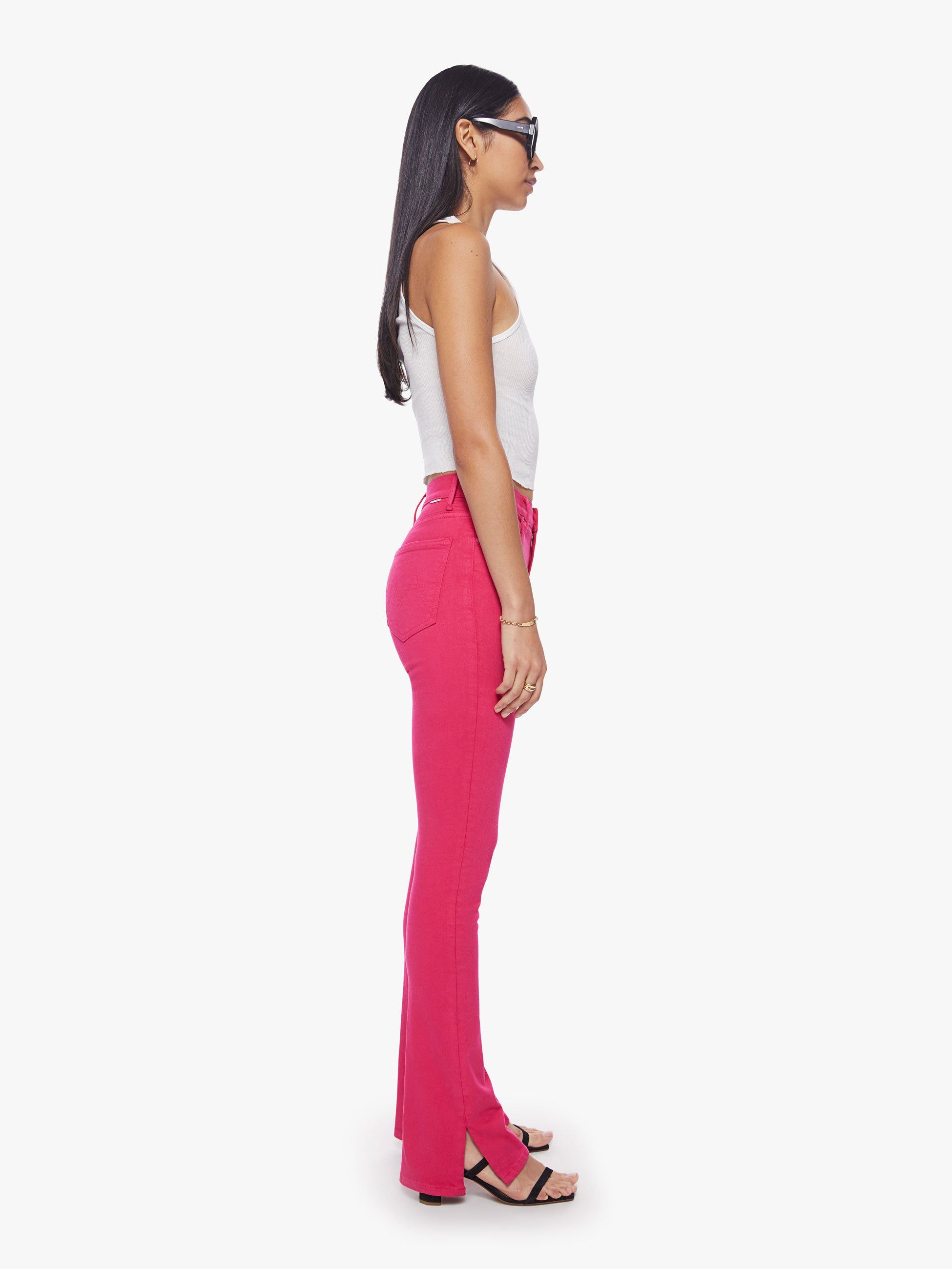 High Waisted Runaway Slice Heel - Raspberry Sorbet sold by MOTHER product image thumbnail 4