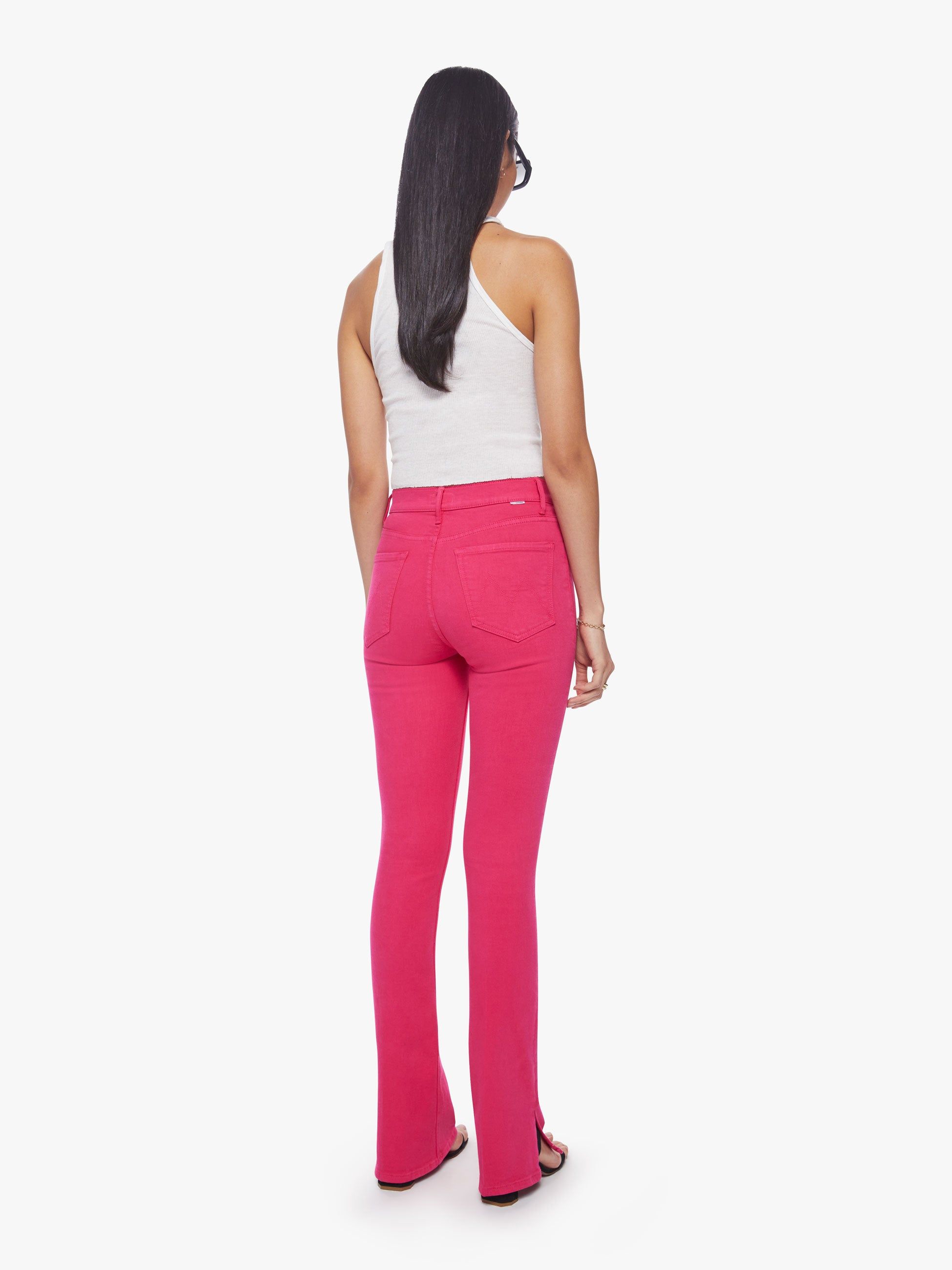 High Waisted Runaway Slice Heel - Raspberry Sorbet sold by MOTHER product image thumbnail 5