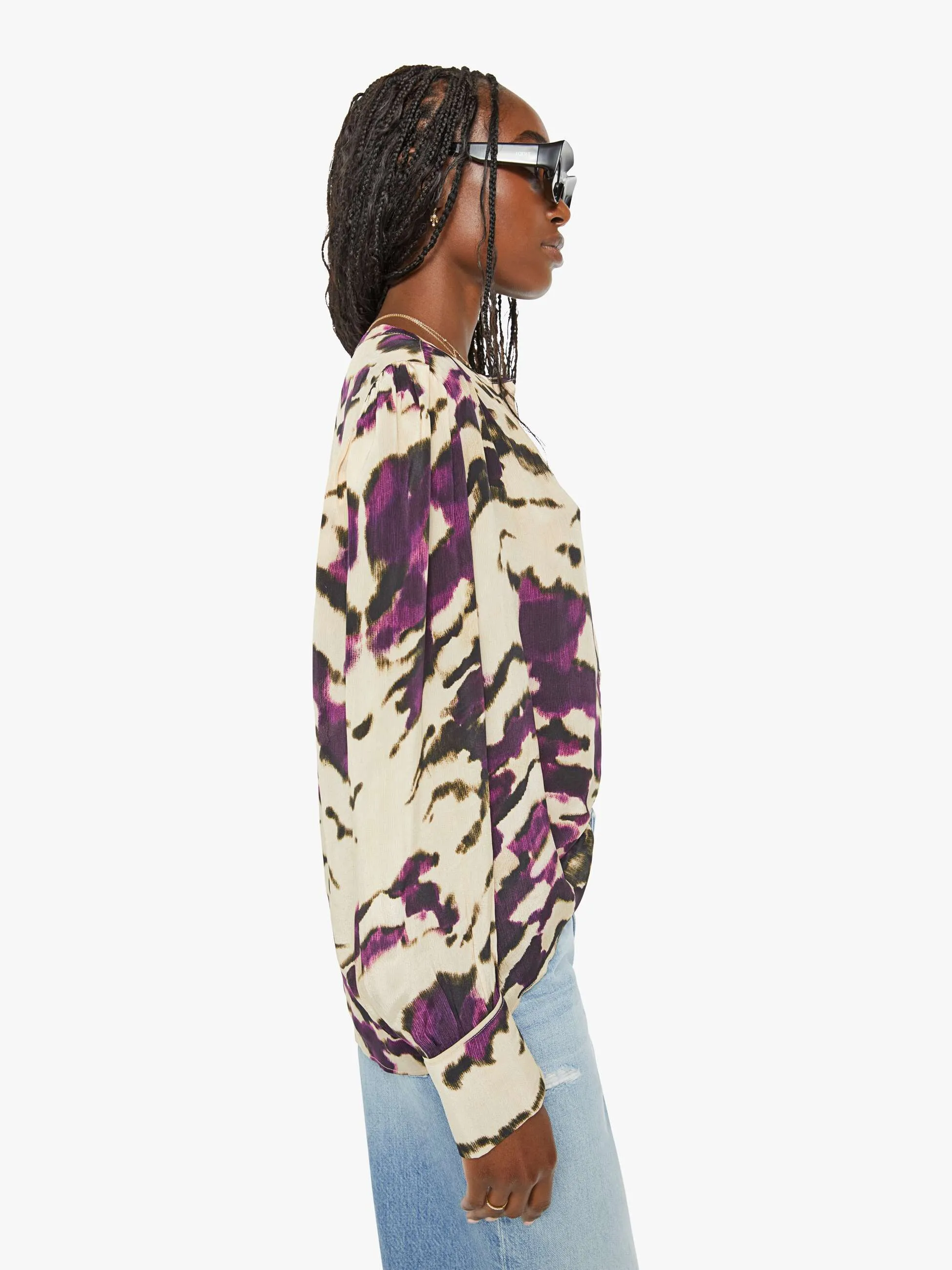 Maria Cher Celia Blouse - Wild Violet sold by MOTHER product image thumbnail 2