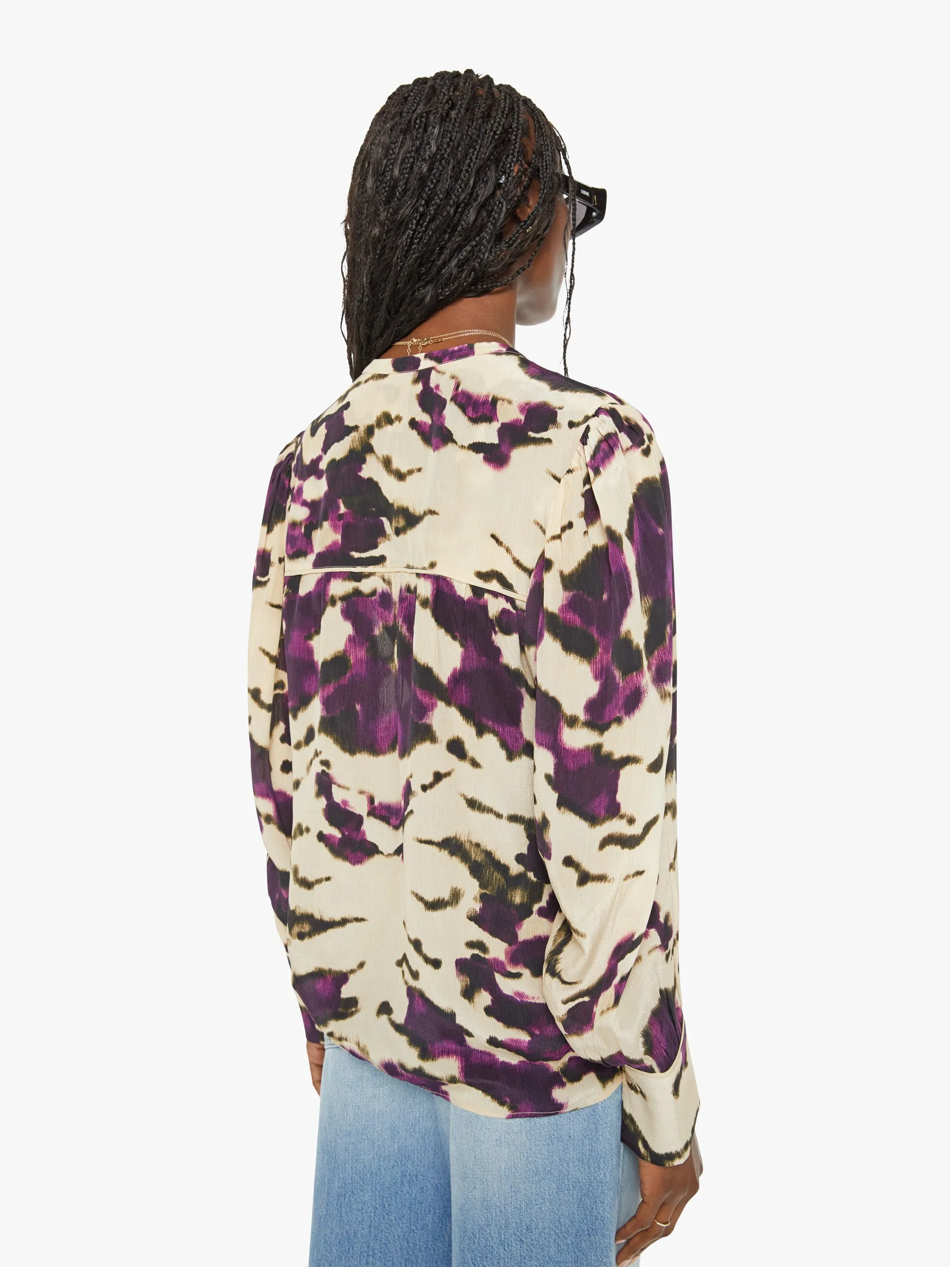 Maria Cher Celia Blouse - Wild Violet sold by MOTHER product image thumbnail 3