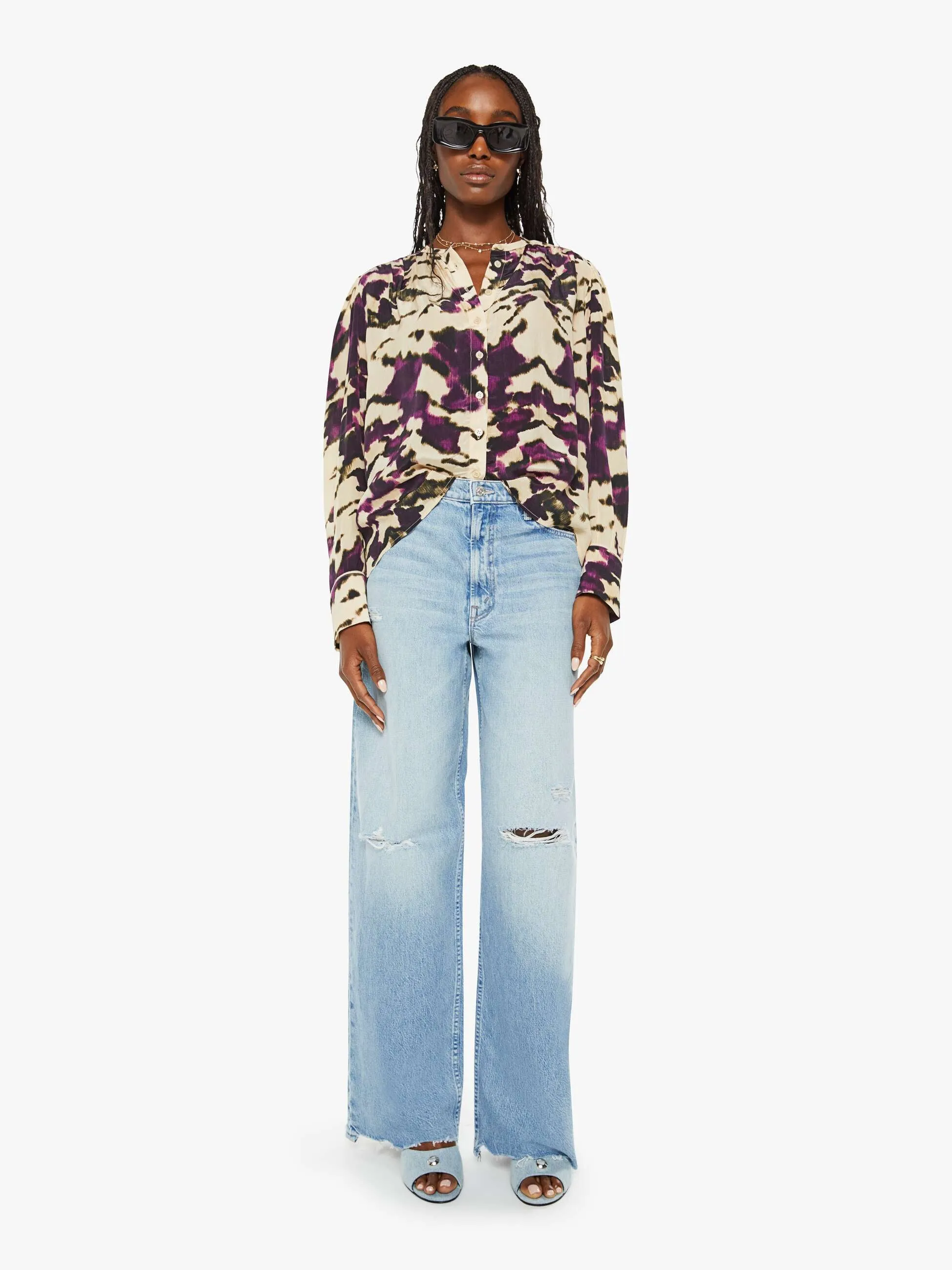 Maria Cher Celia Blouse - Wild Violet sold by MOTHER product image thumbnail 4