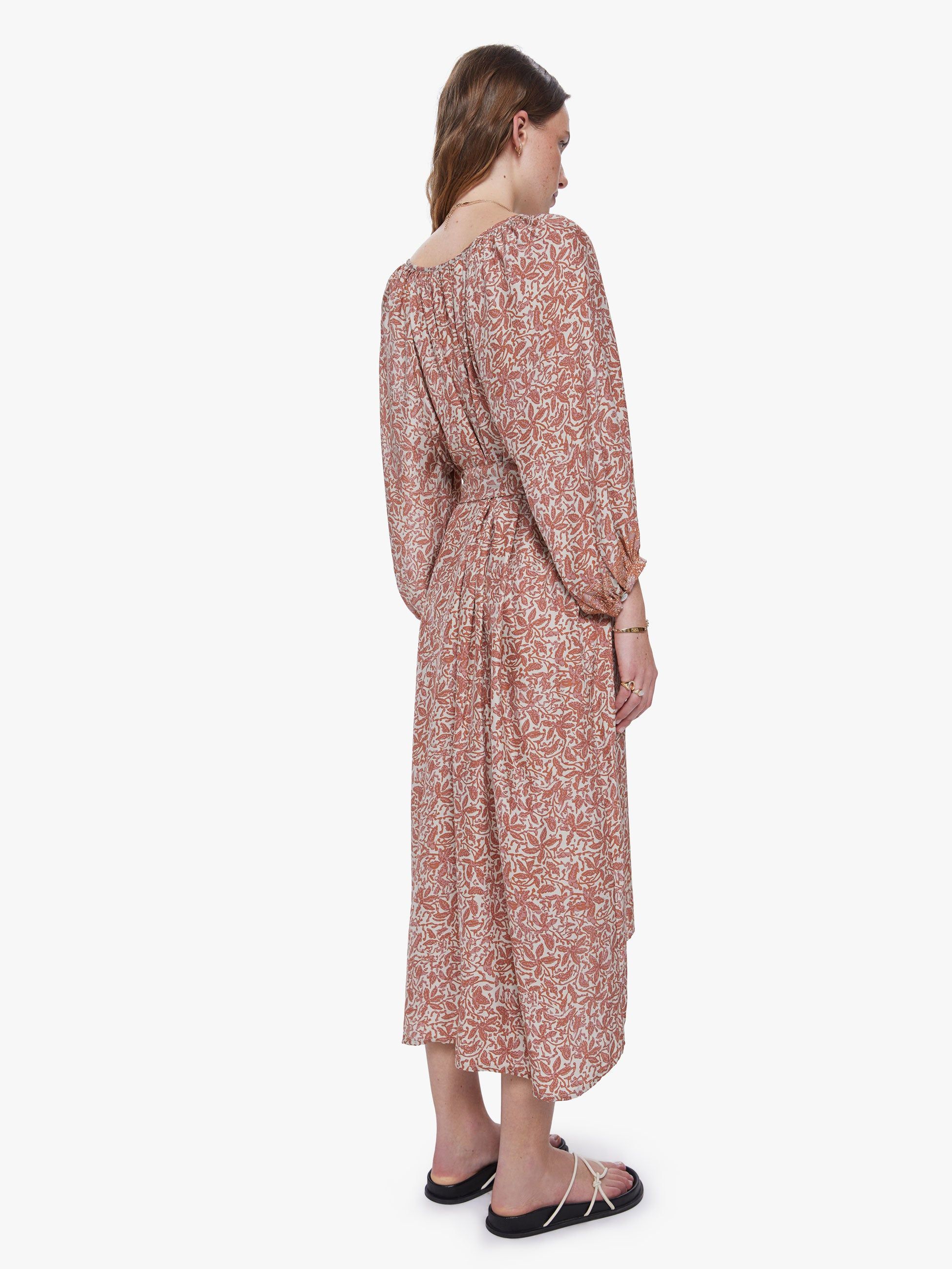 Natalie Martin Alex Dress - Gloriosa Print Sandstone sold by MOTHER product image thumbnail 4