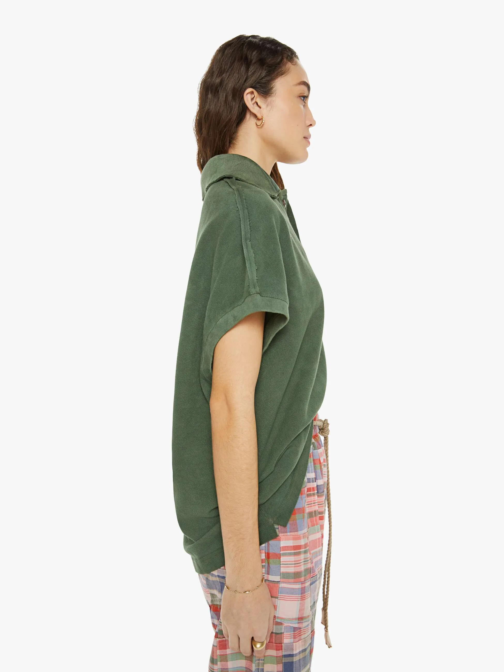 Dr. Collectors Alligator Sleeveless Polo - Military Green sold by MOTHER product image thumbnail 3