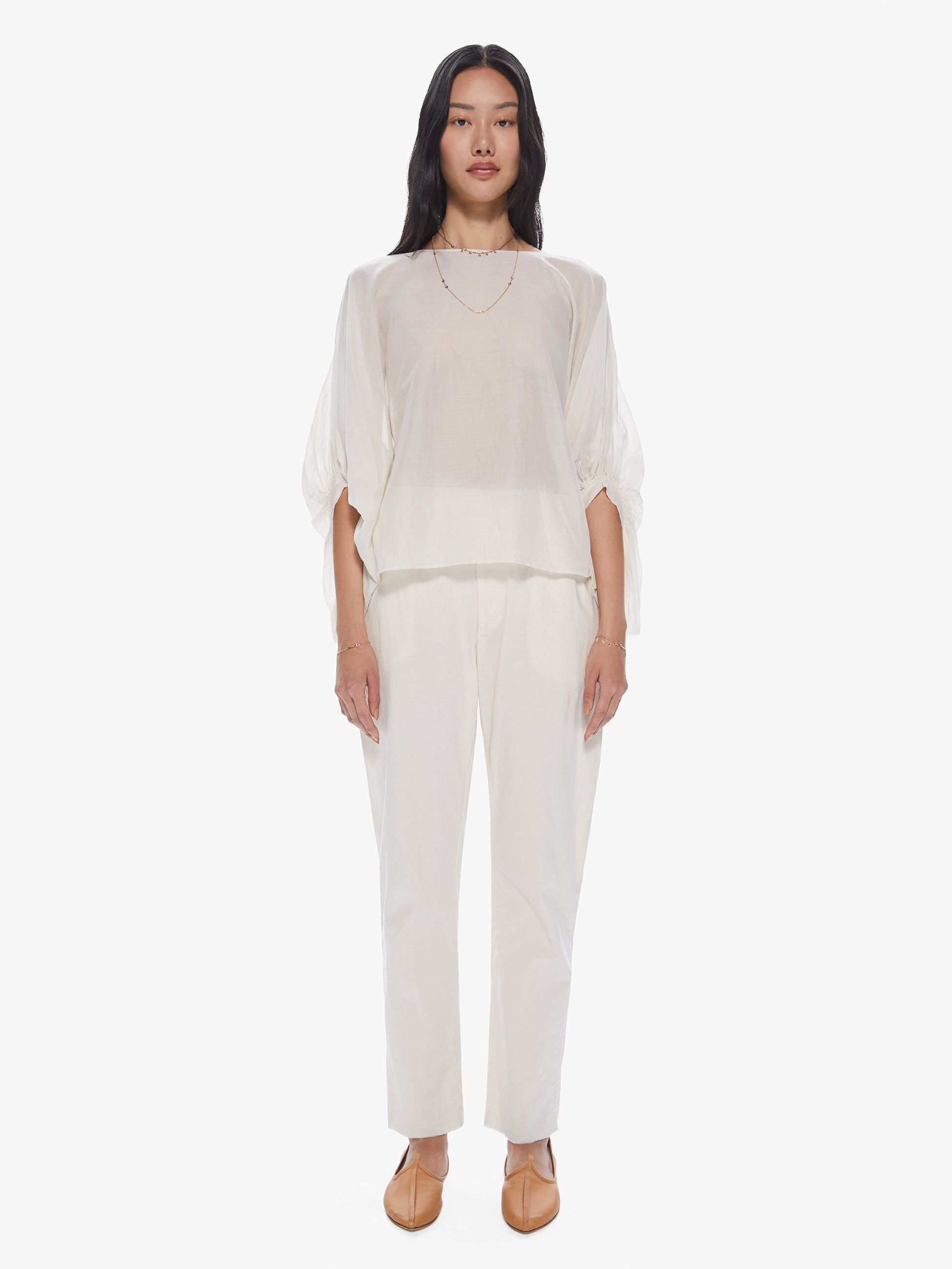 Elsa Esturgie Gloire Top - Ecru sold by MOTHER product image thumbnail 5