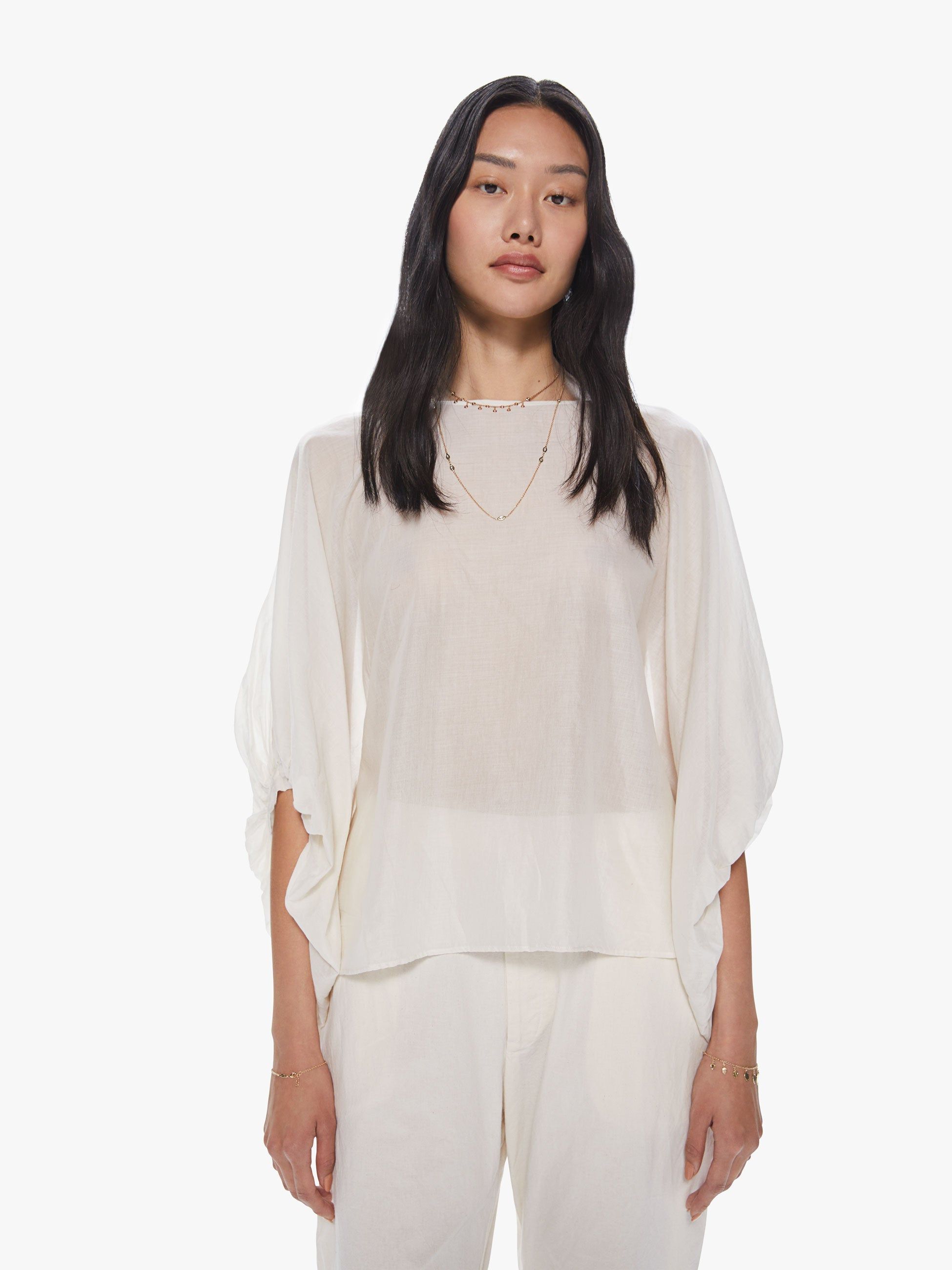 Elsa Esturgie Gloire Top - Ecru sold by MOTHER product image thumbnail 2