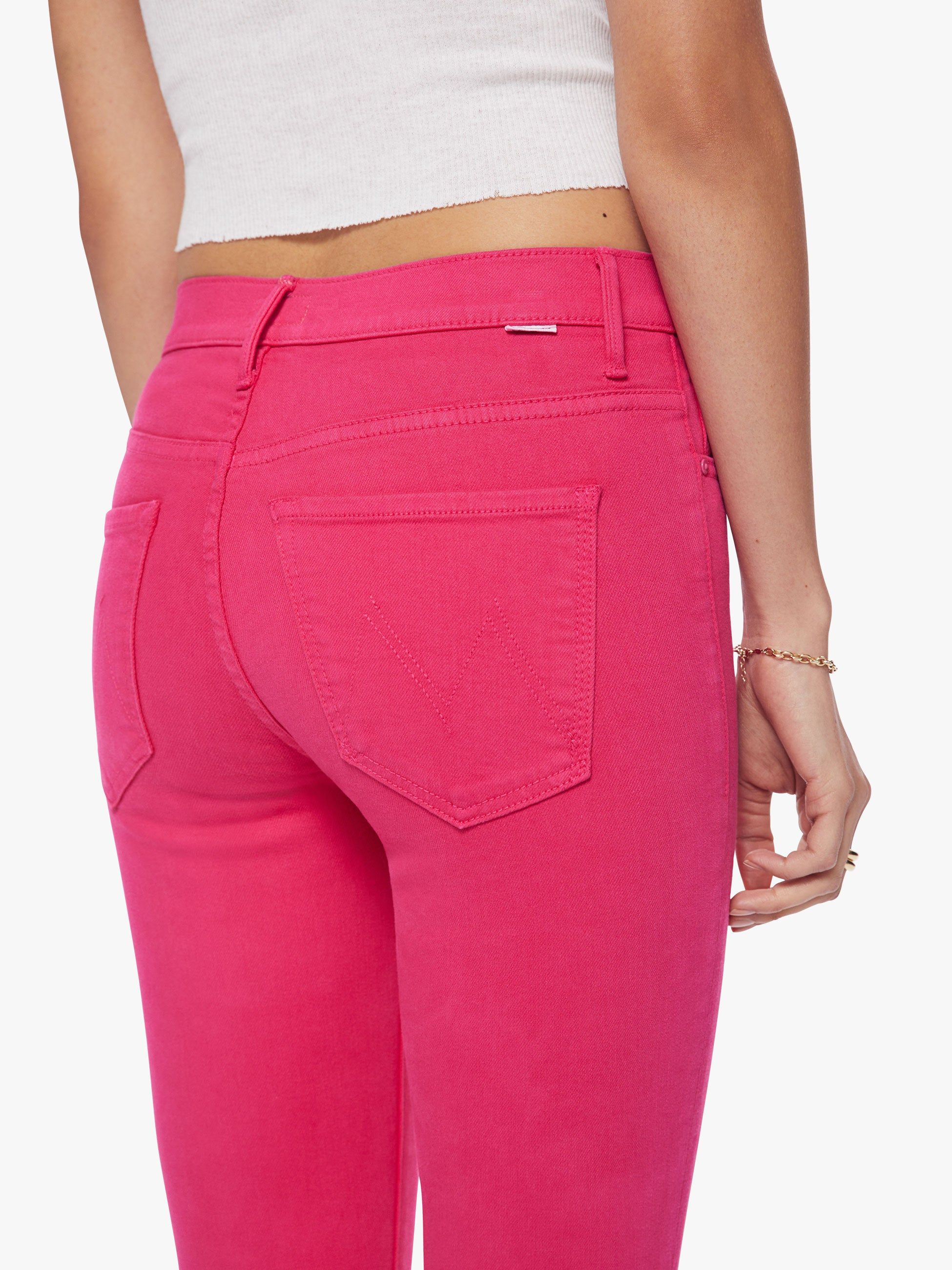 The Insider Crop Step Fray - Raspberry Sorbet sold by MOTHER product image thumbnail 5