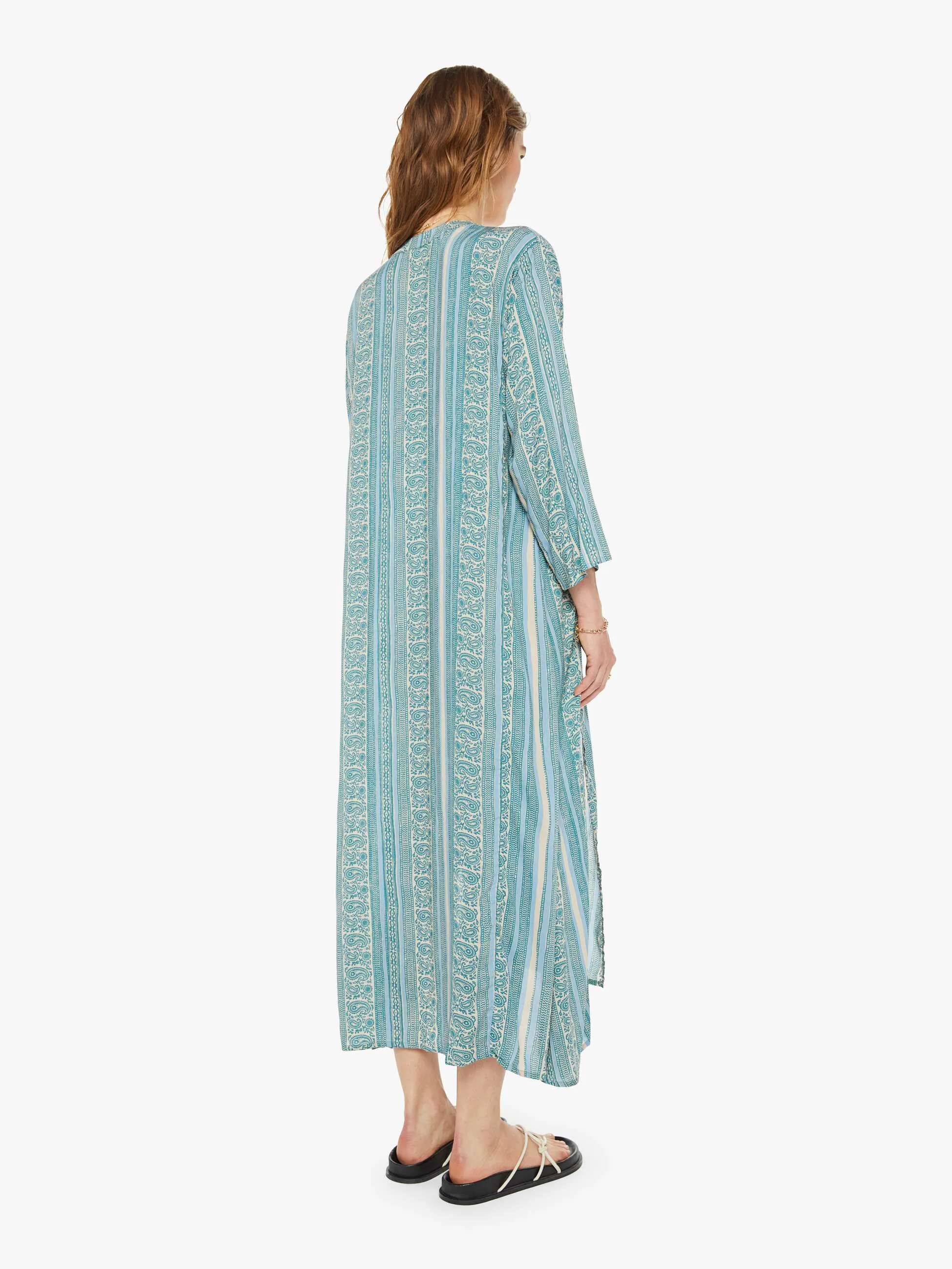 Natalie Martin Isobel Dress - Paisley Stripe Pool sold by MOTHER product image thumbnail 4