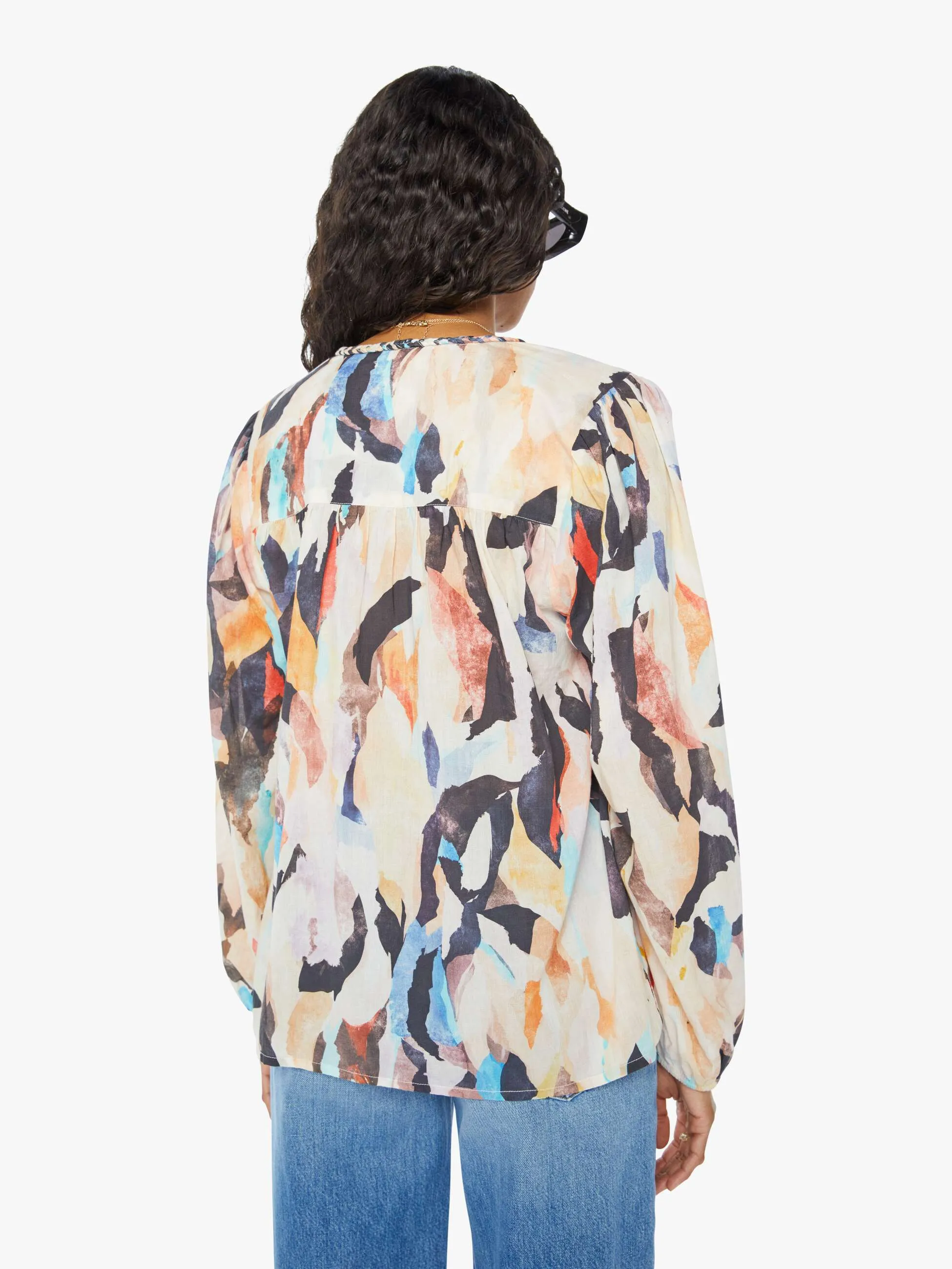 Maria Cher Violet Blouse - Sand Vibes sold by MOTHER product image thumbnail 4