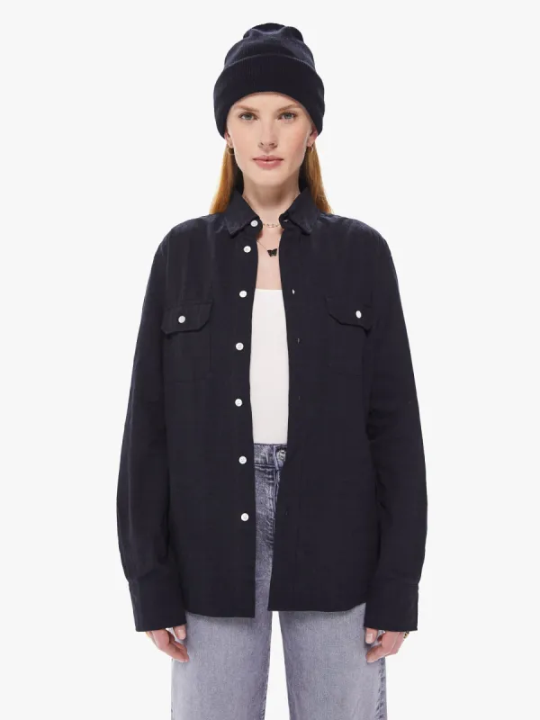 La Paz Pacheco Shirt - Black made by MOTHER