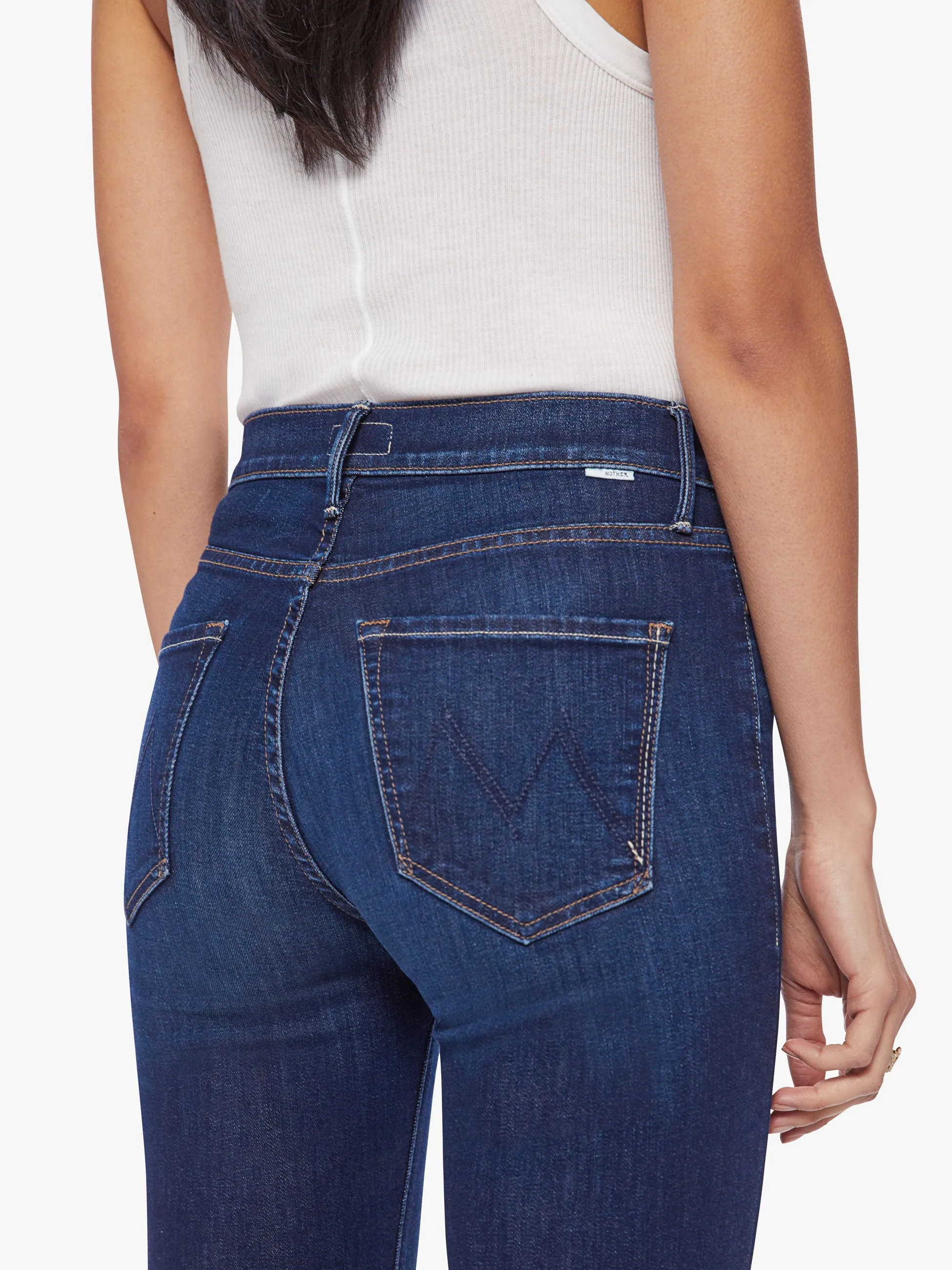 The Mid Rise Dazzler Ankle Step Fray - Off Limits sold by MOTHER product image thumbnail 5