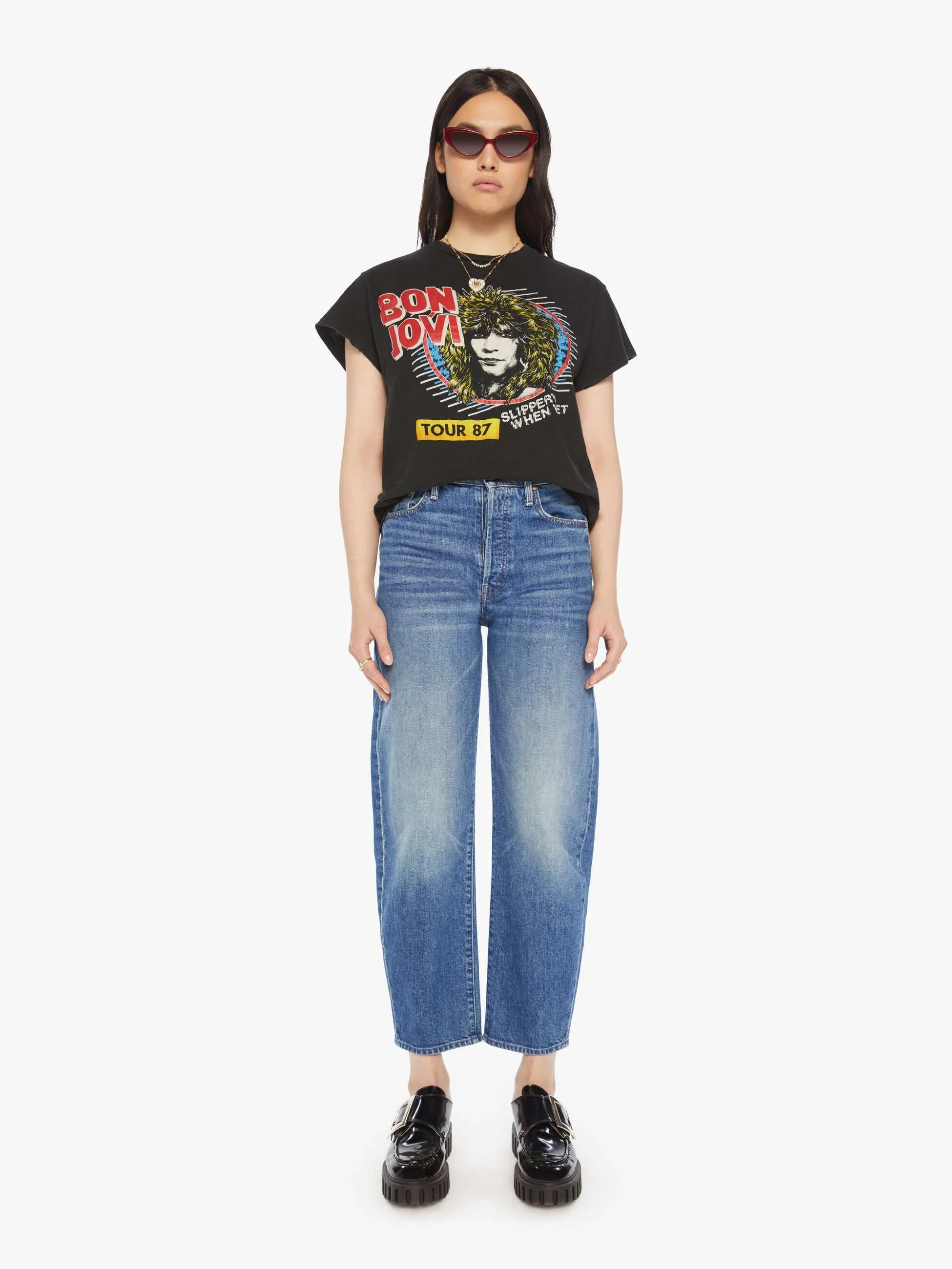 MadeWorn Bon Jovi Tee - Coal sold by MOTHER product image thumbnail 5