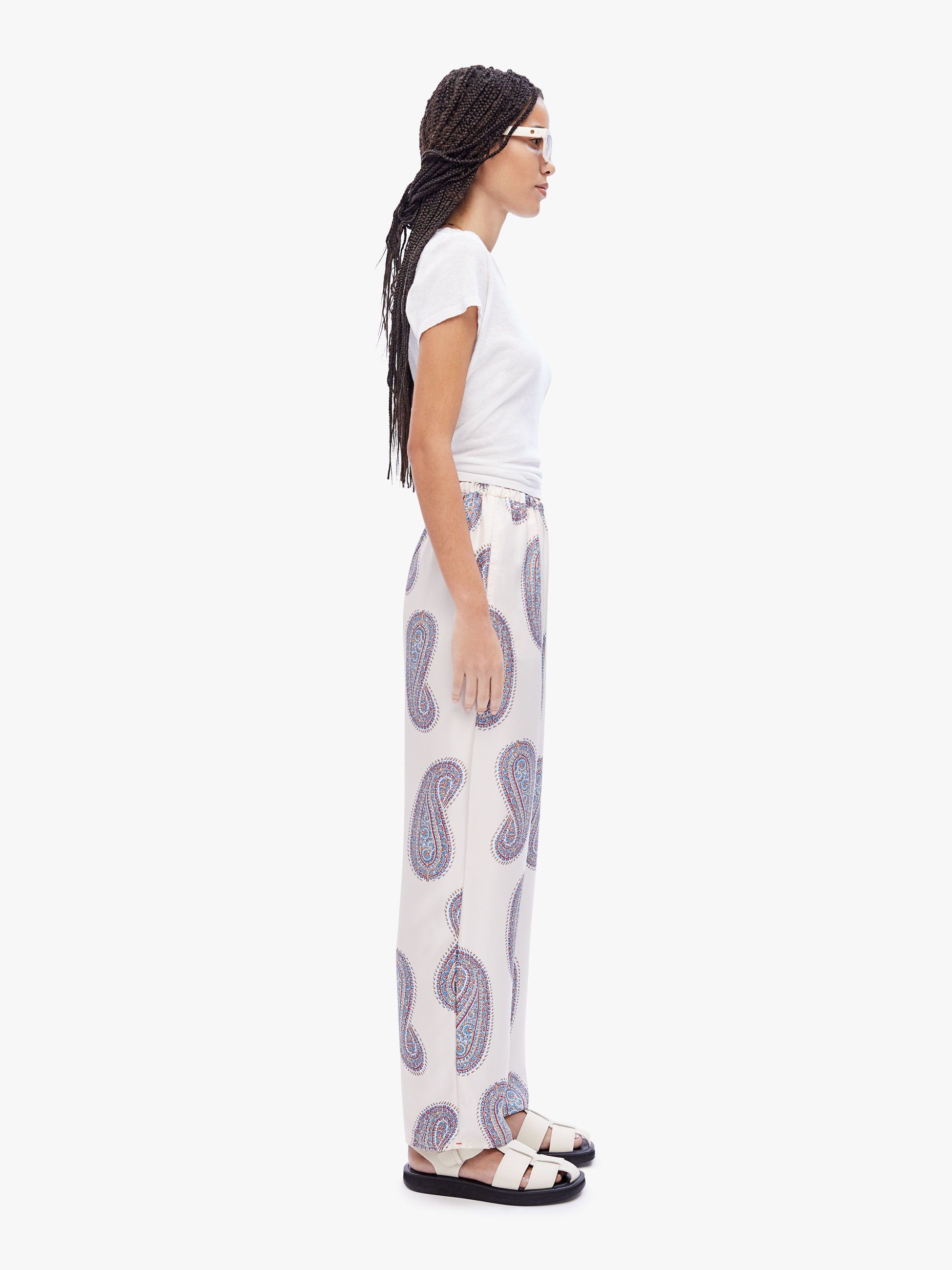 XiRENA Wells Pant - Ivory Paisley sold by MOTHER product image thumbnail 3