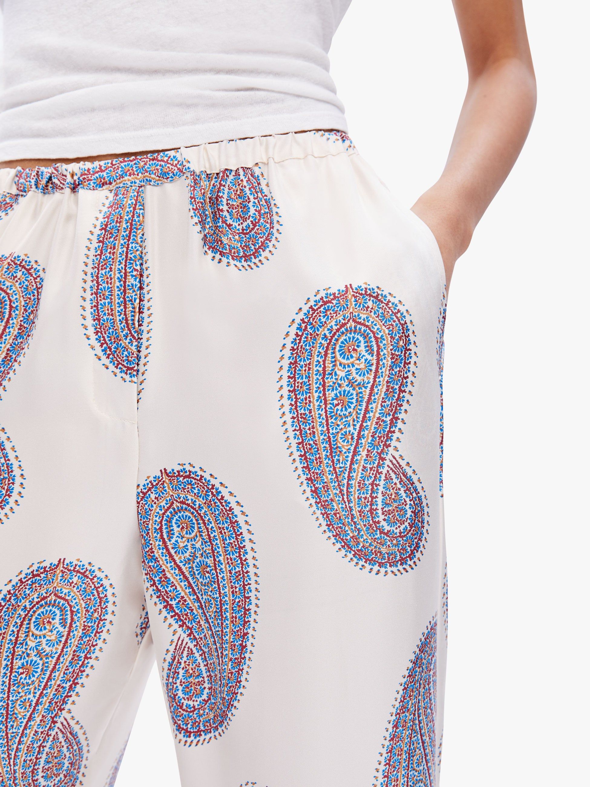 XiRENA Wells Pant - Ivory Paisley sold by MOTHER product image thumbnail 5