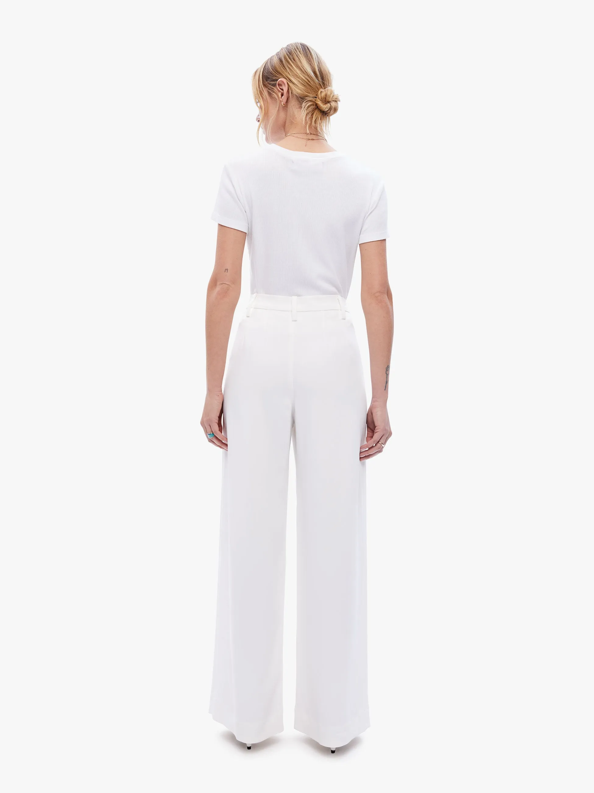 SPRWMN Pleated Trouser - White sold by MOTHER product image thumbnail 4