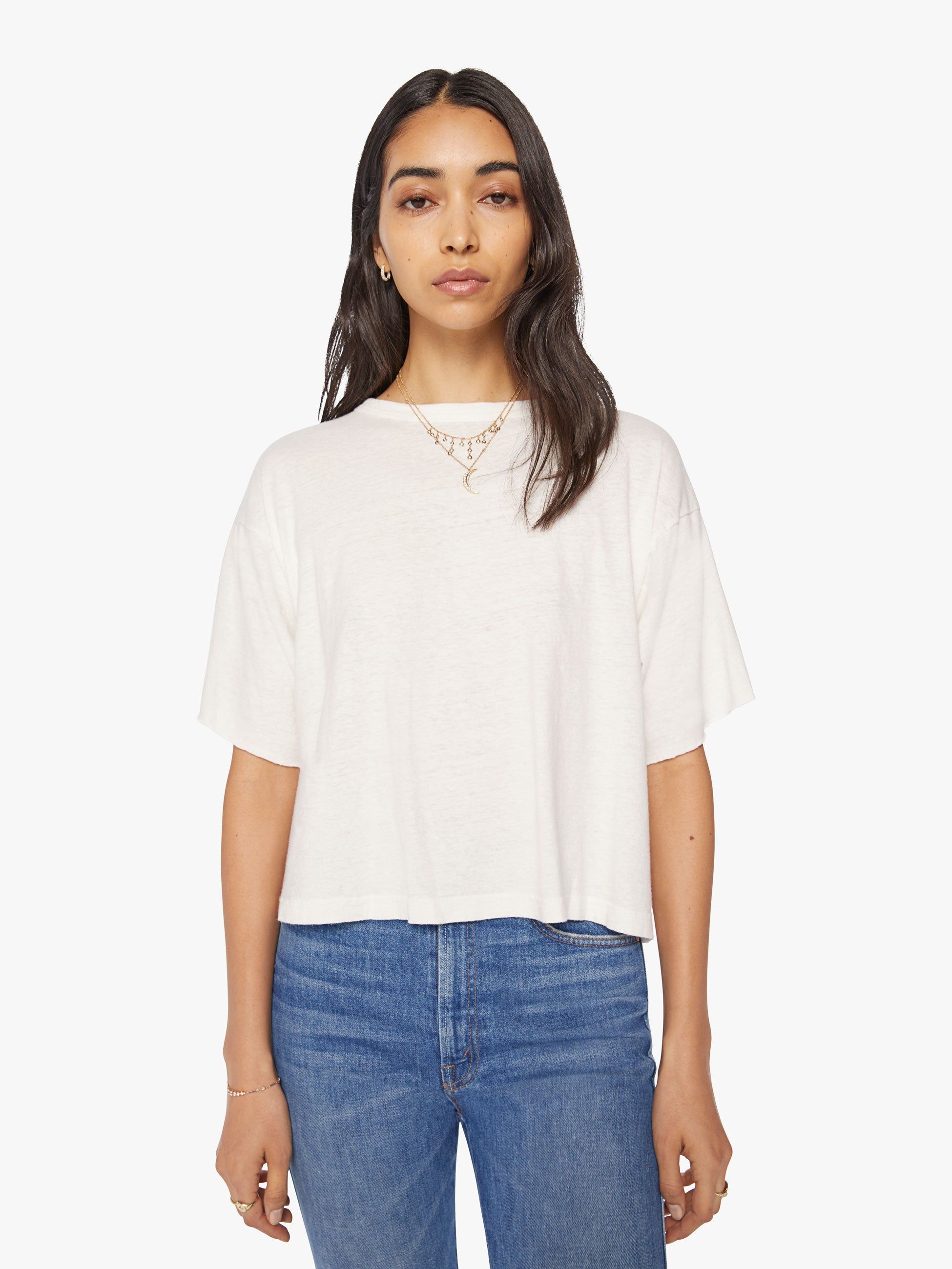 Dr. Collectors Model Rodeo Crop T - Off-White sold by MOTHER product image thumbnail 2