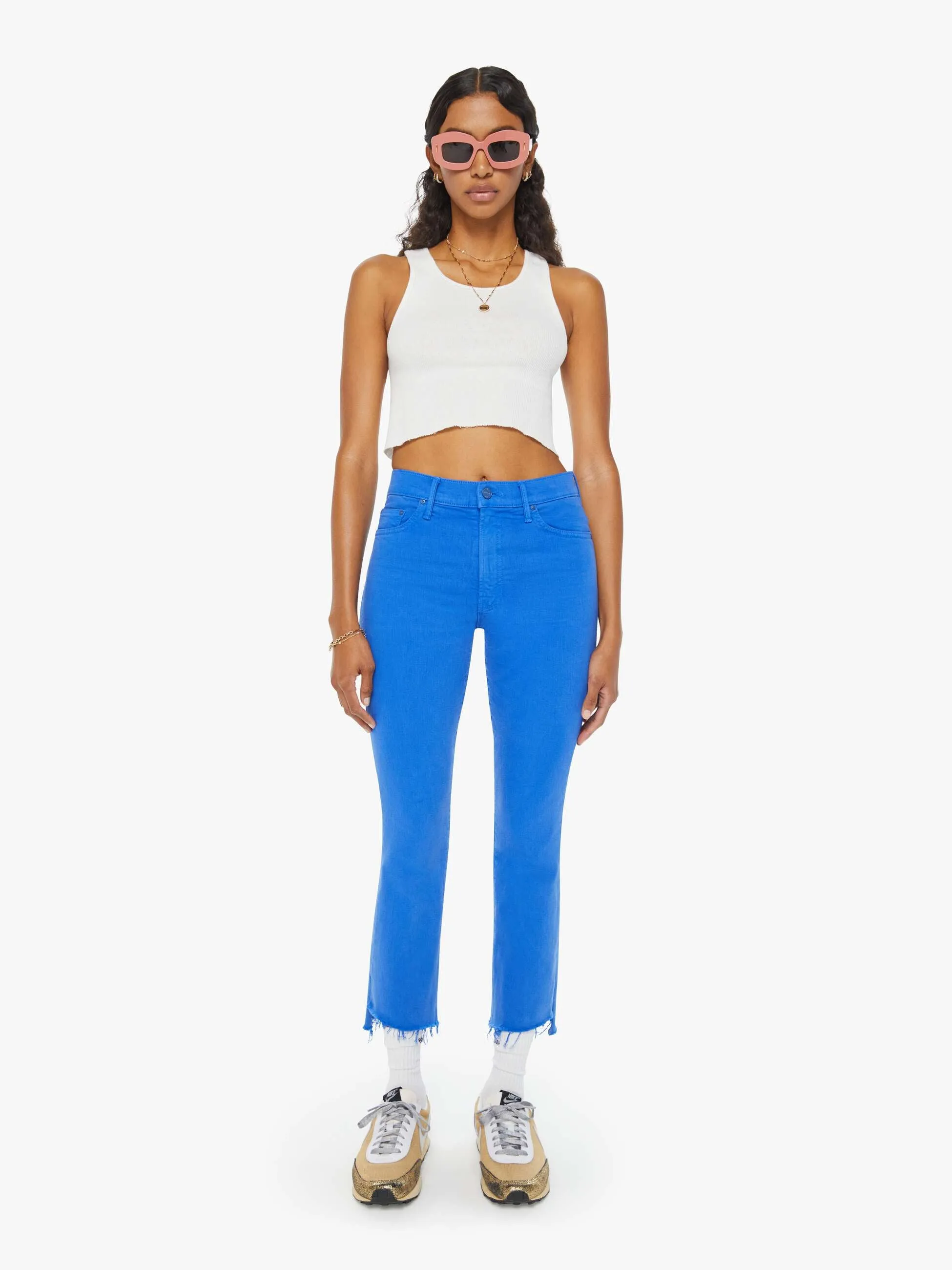The Insider Crop Step Fray - Snorkel Blue sold by MOTHER product image thumbnail 2