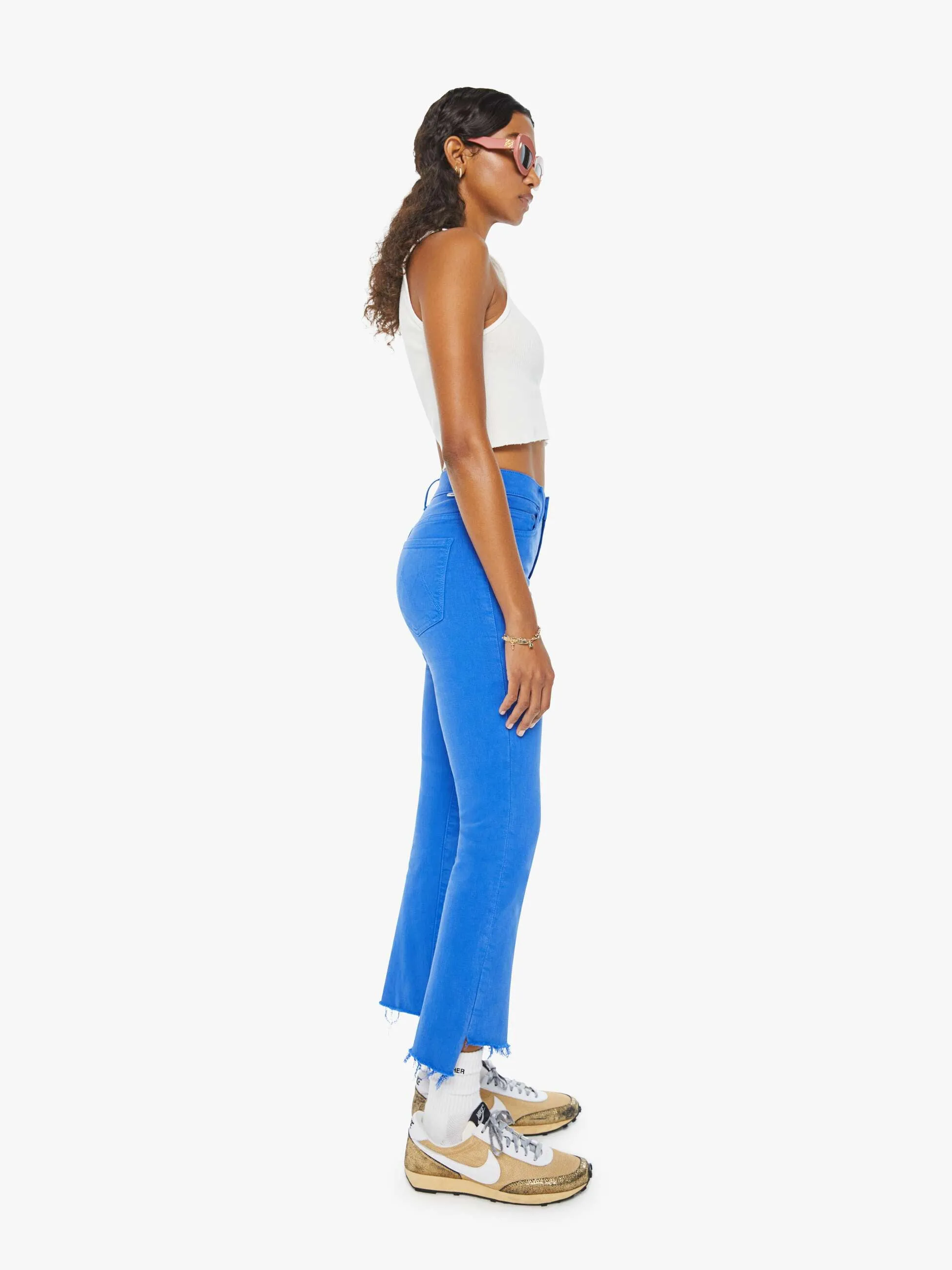 The Insider Crop Step Fray - Snorkel Blue sold by MOTHER product image thumbnail 3