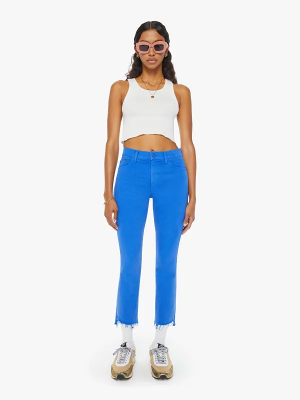 The Insider Crop Step Fray - Snorkel Blue sold by MOTHER