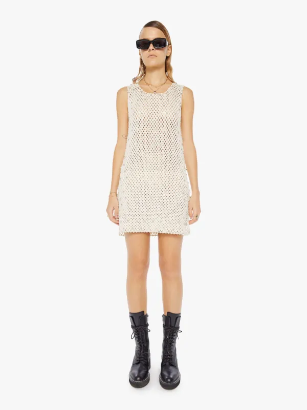 Alix Of Bohemia Gia Bone And Bead Crochet Dress - Ivory sold by MOTHER