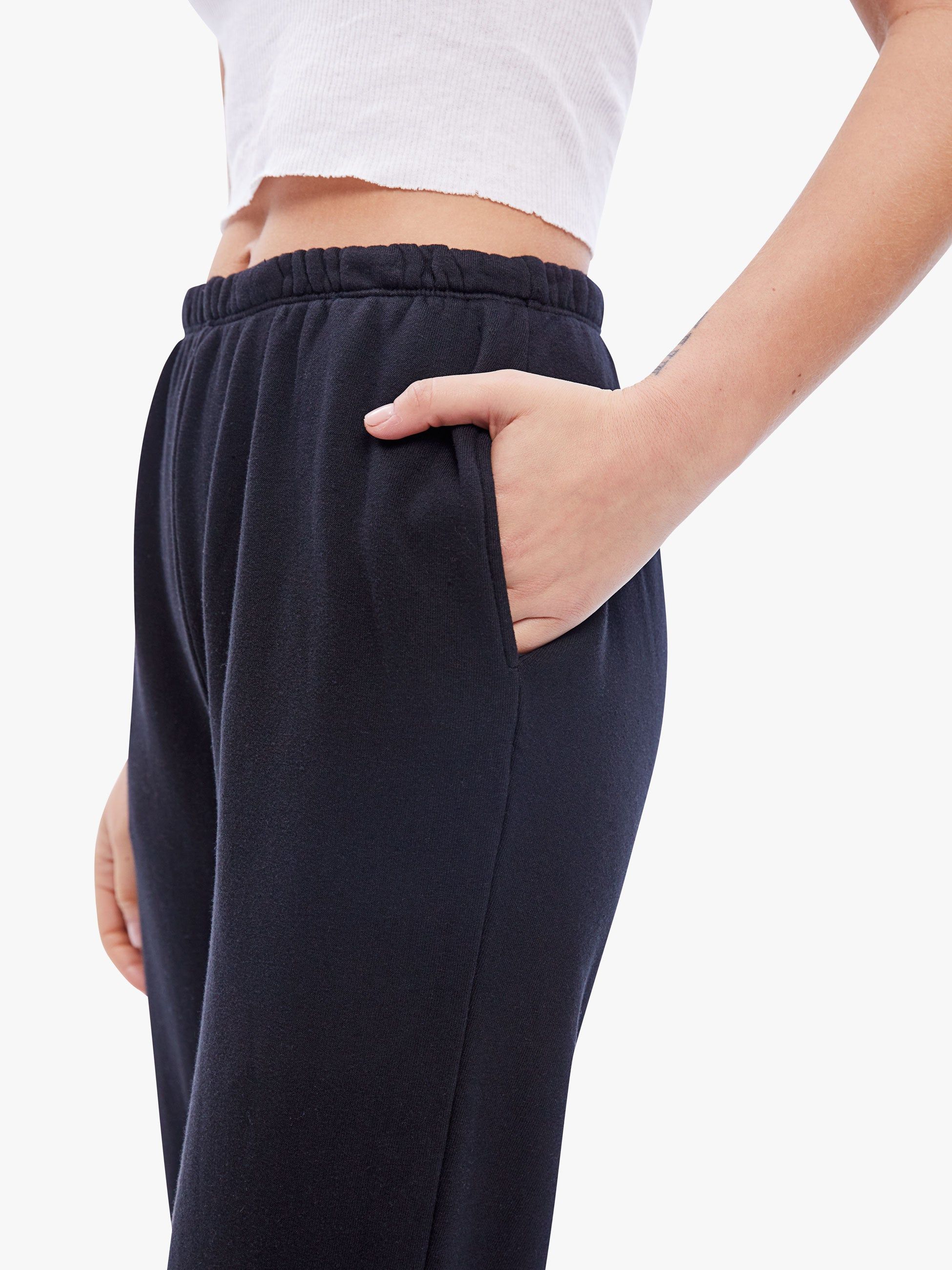 SPRWMN Straight Leg Sweatpant - Black sold by MOTHER product image thumbnail 4