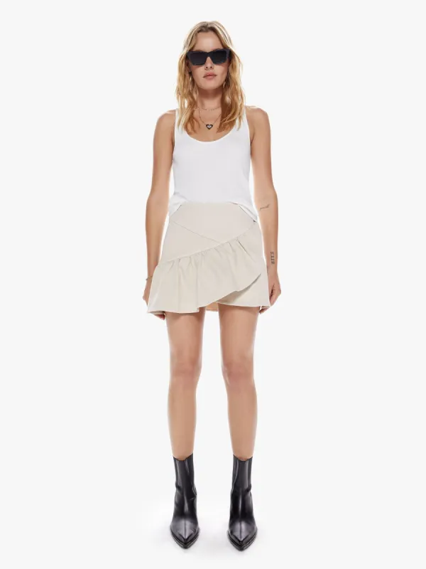 The Minx Mini Skirt - Fog sold by MOTHER