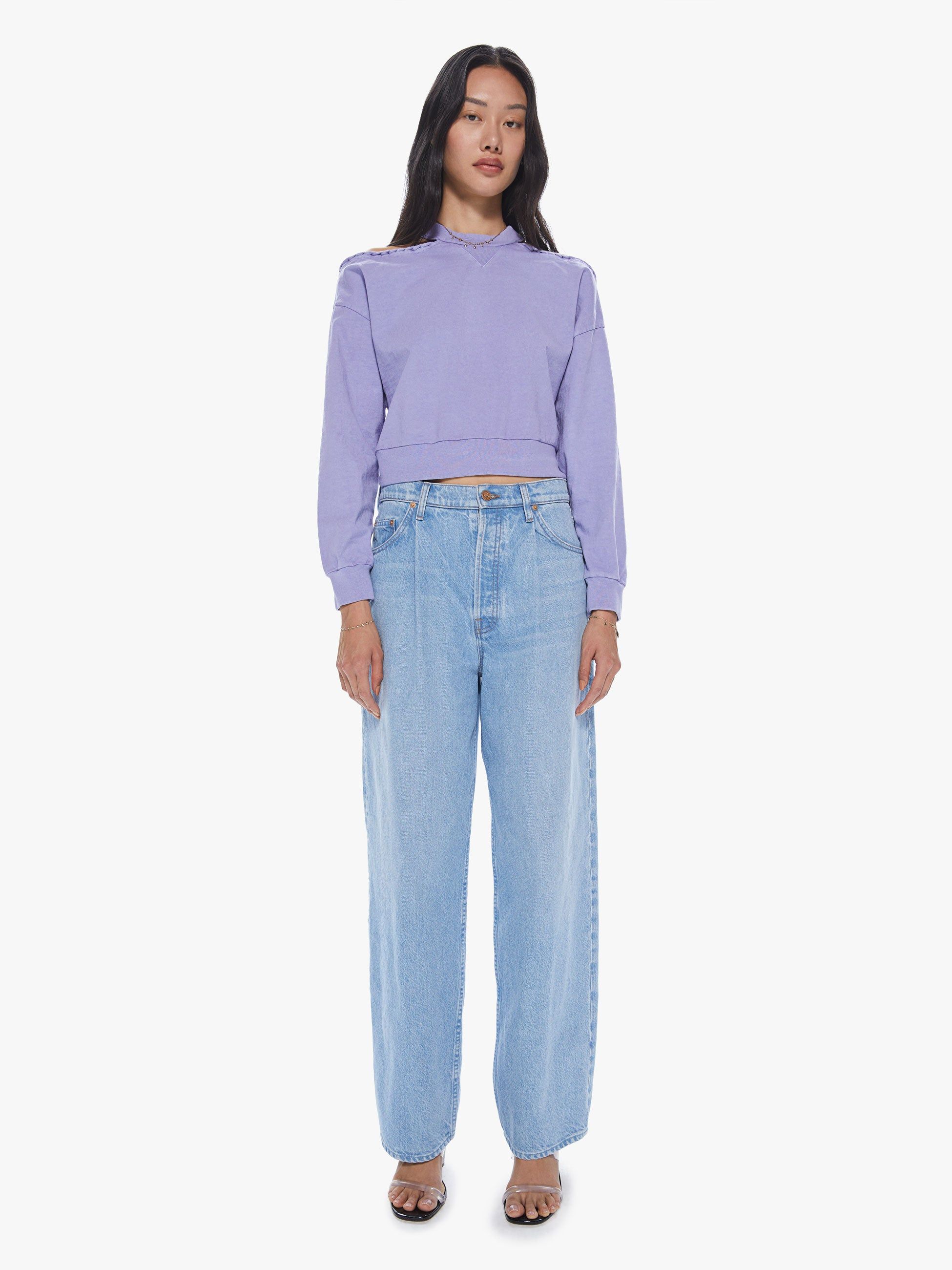 Noam Caria Sweatshirt - Lavender Fade sold by MOTHER product image thumbnail 5
