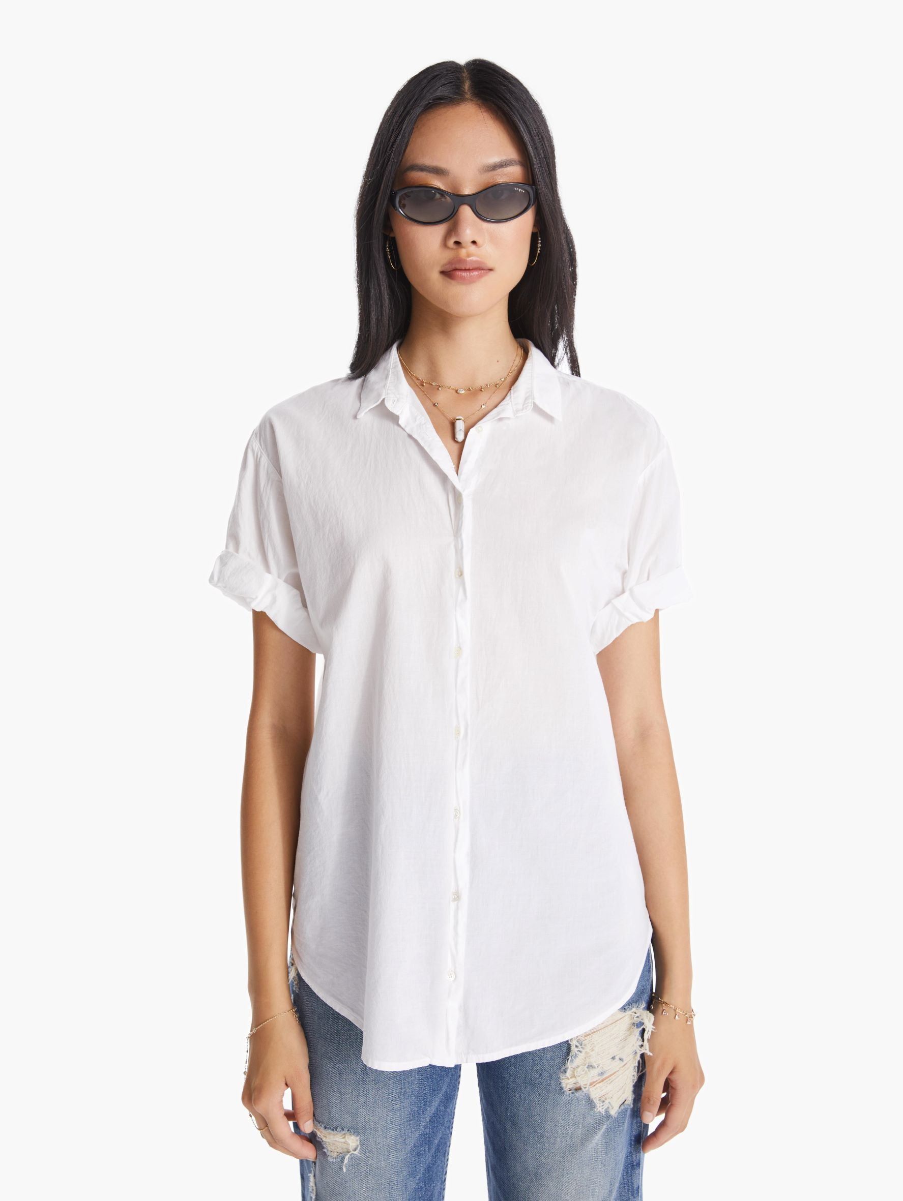 XiRENA Channing Shirt - White sold by MOTHER product image thumbnail 2